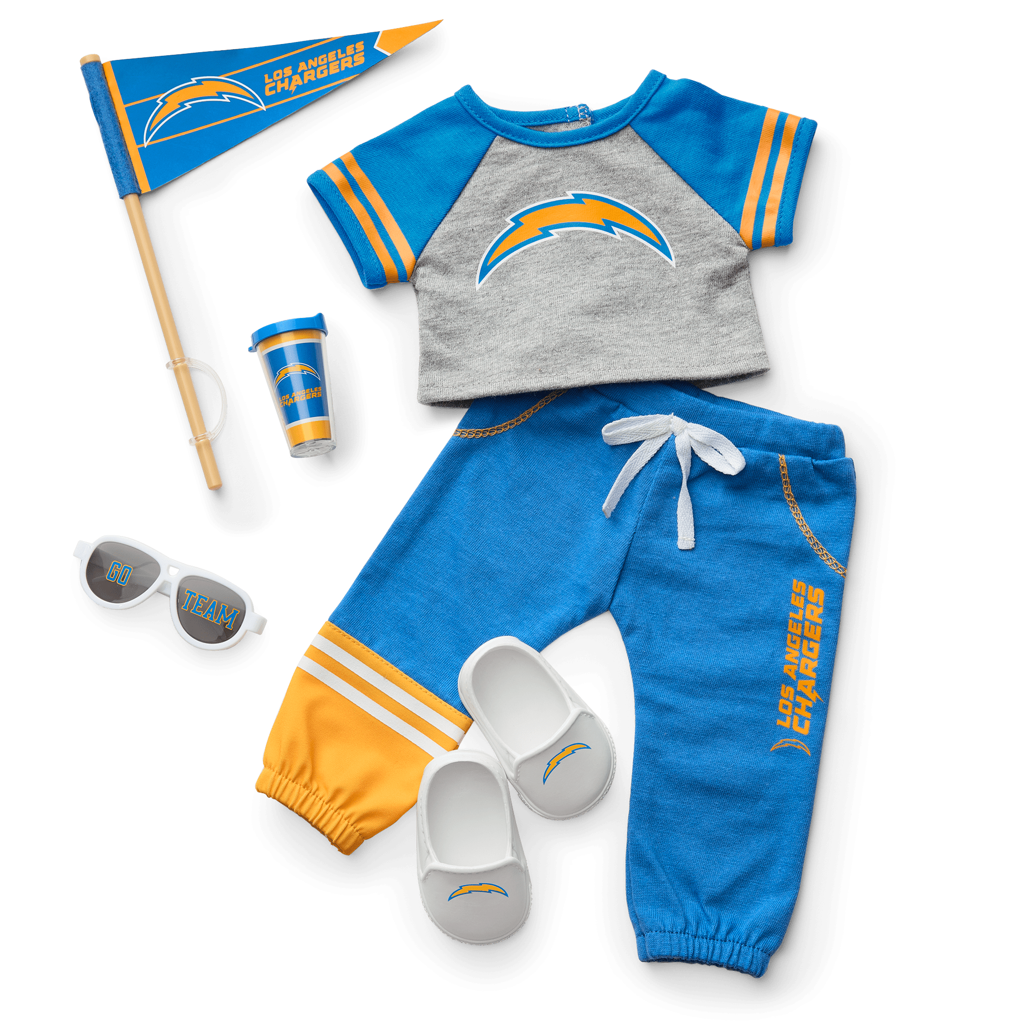 Los Angeles Chargers Doll Outfit for 18-inch Dolls by American Girl