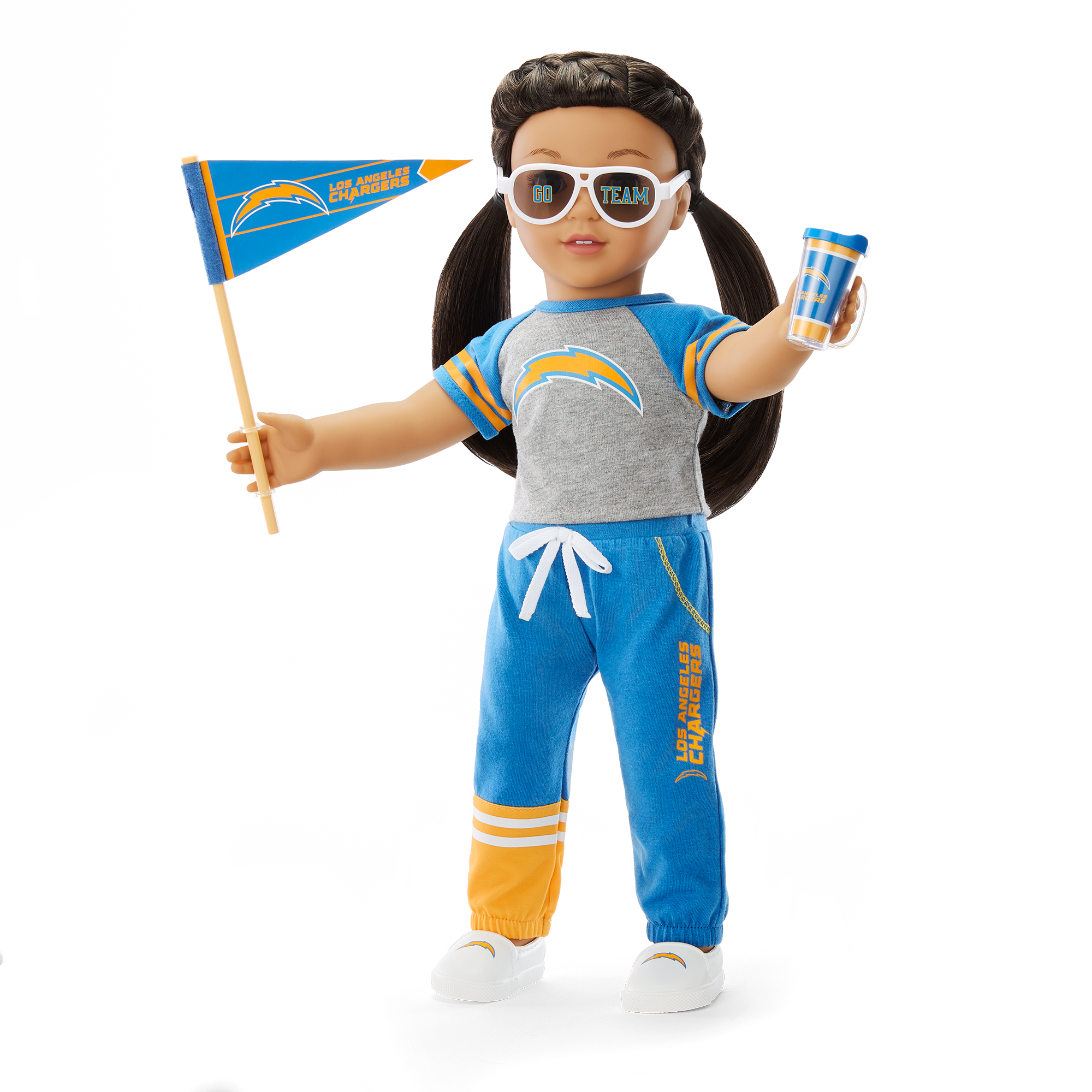 Los Angeles Chargers Doll Outfit for 18-inch Dolls by American Girl