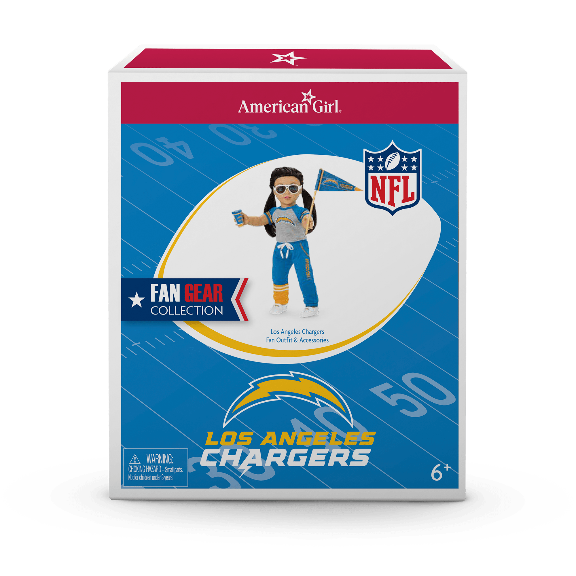 Los Angeles Chargers Doll Outfit for 18-inch Dolls by American Girl