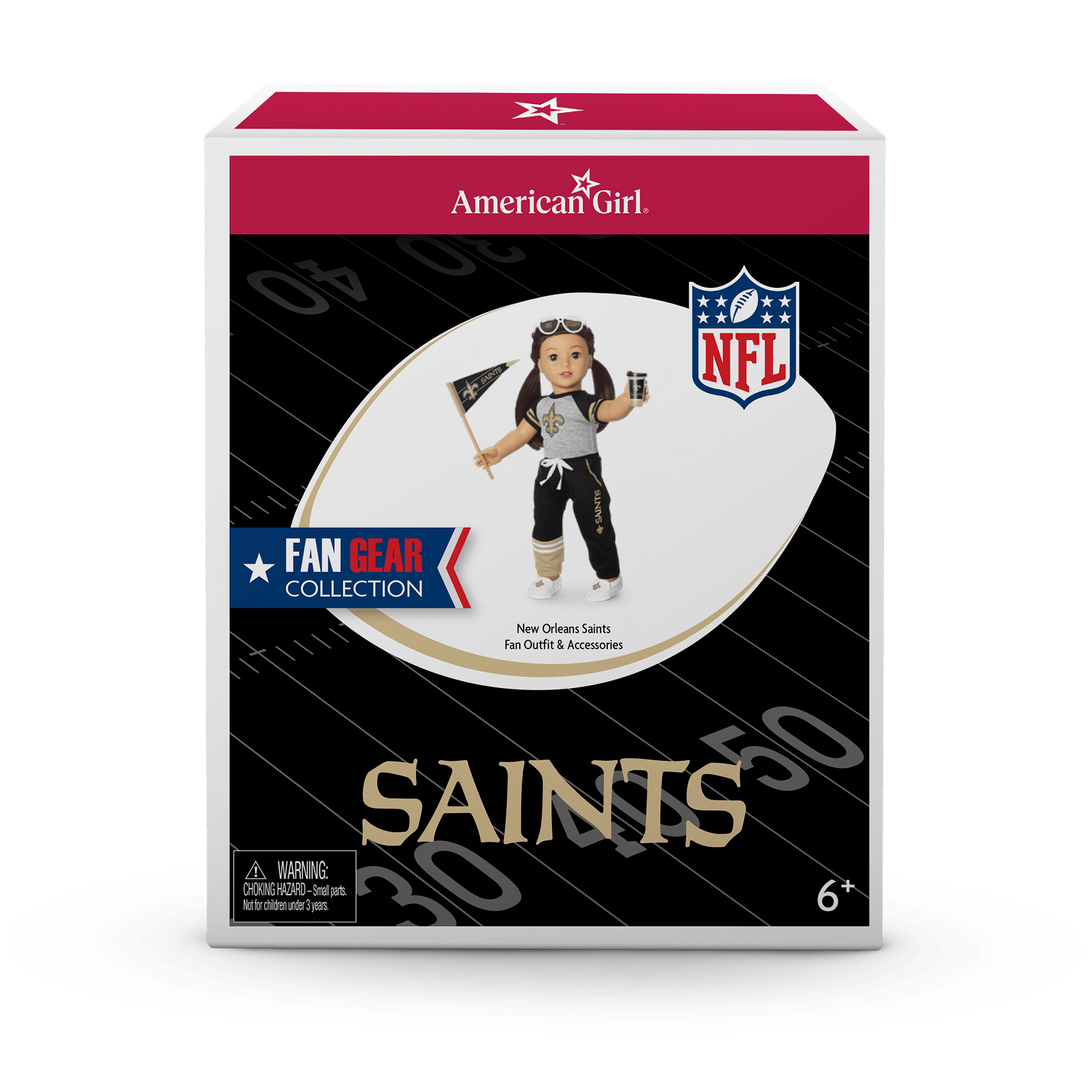 New Orleans Saints Doll Outfit for 18-inch American Girl Dolls