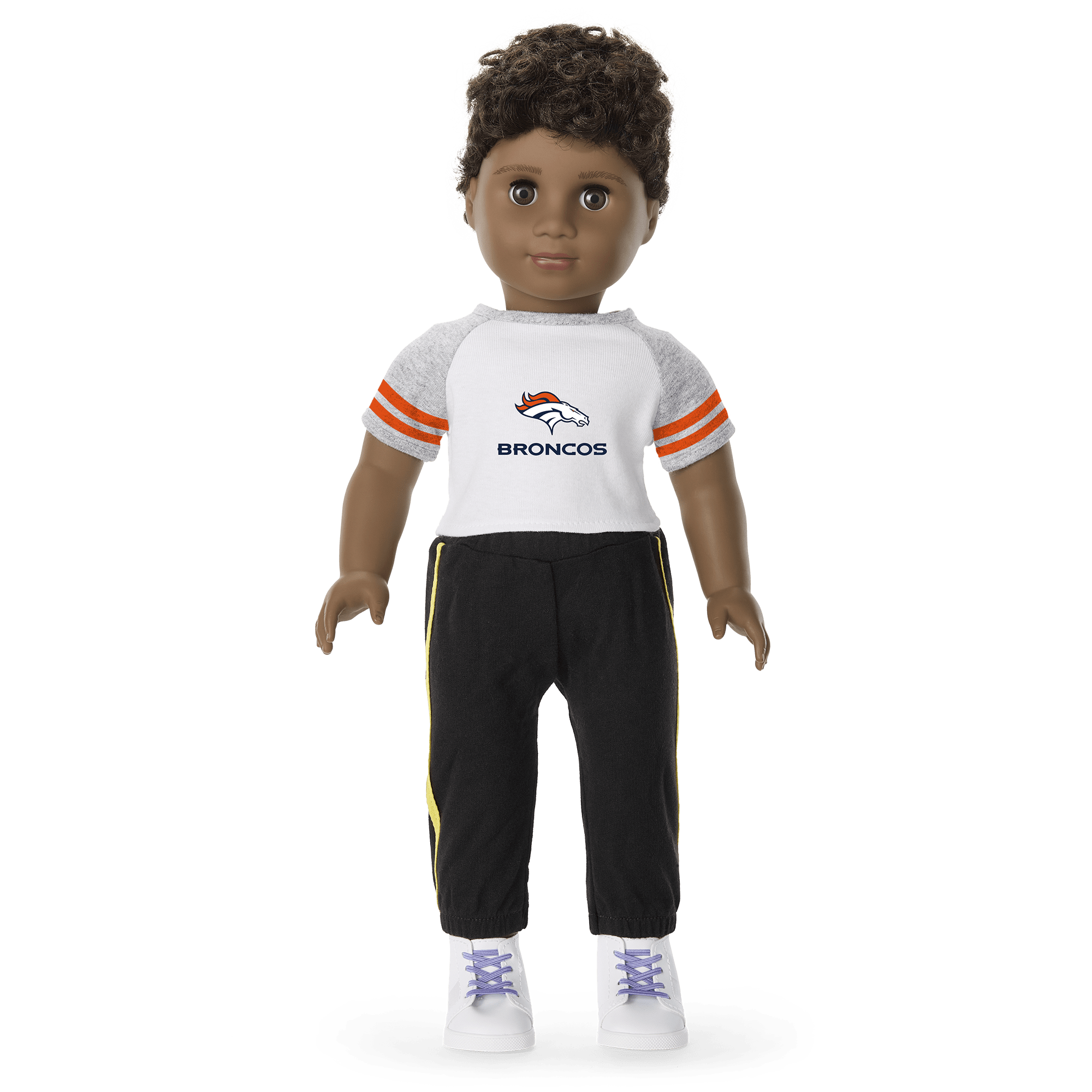 Denver Broncos NFL Doll T-Shirt for 18-inch American Girl Dolls