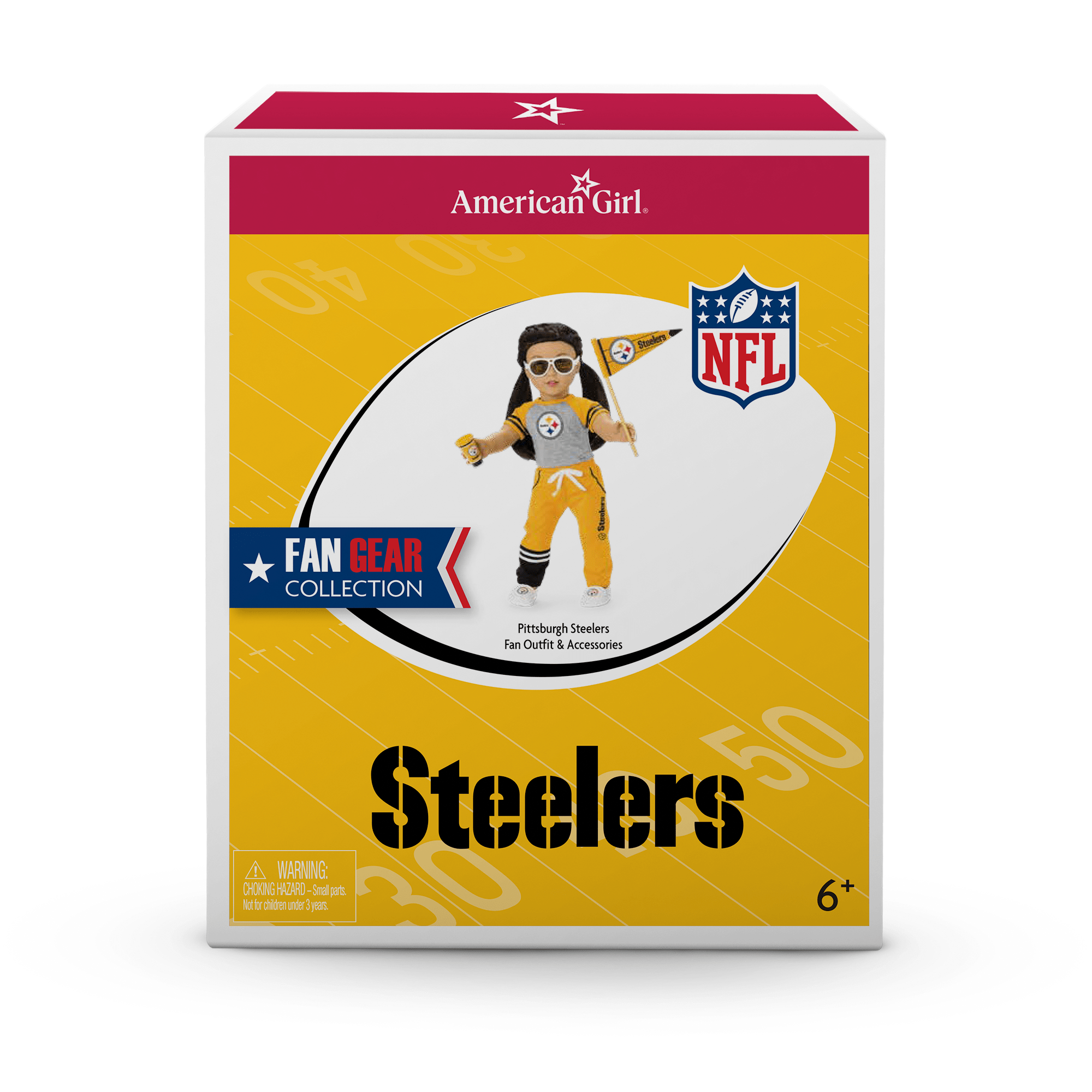 Pittsburgh Steelers Doll Outfit for 18-inch American Girl Dolls