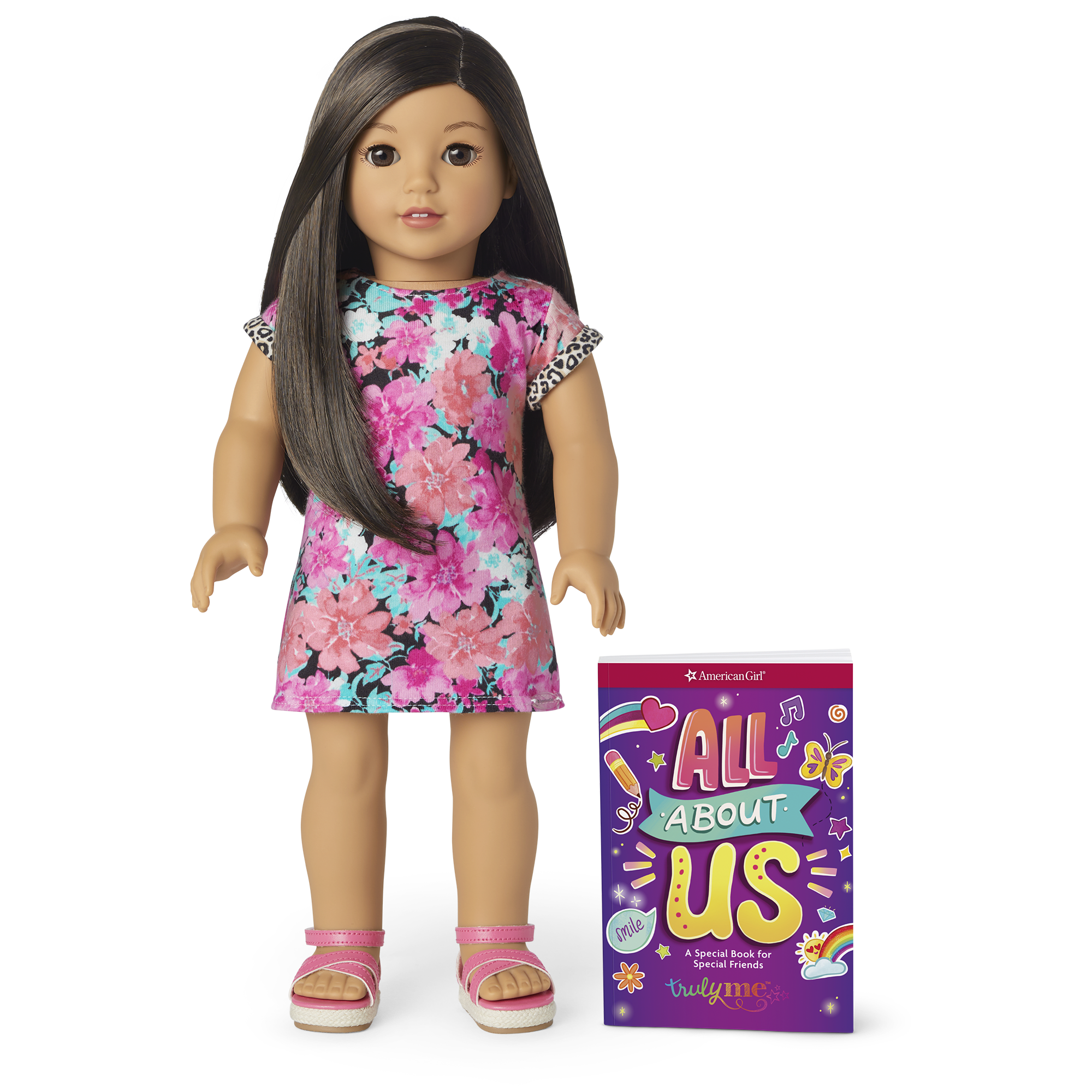 Truly Me™ 18" Doll with Black-Brown Hair & Outfit
