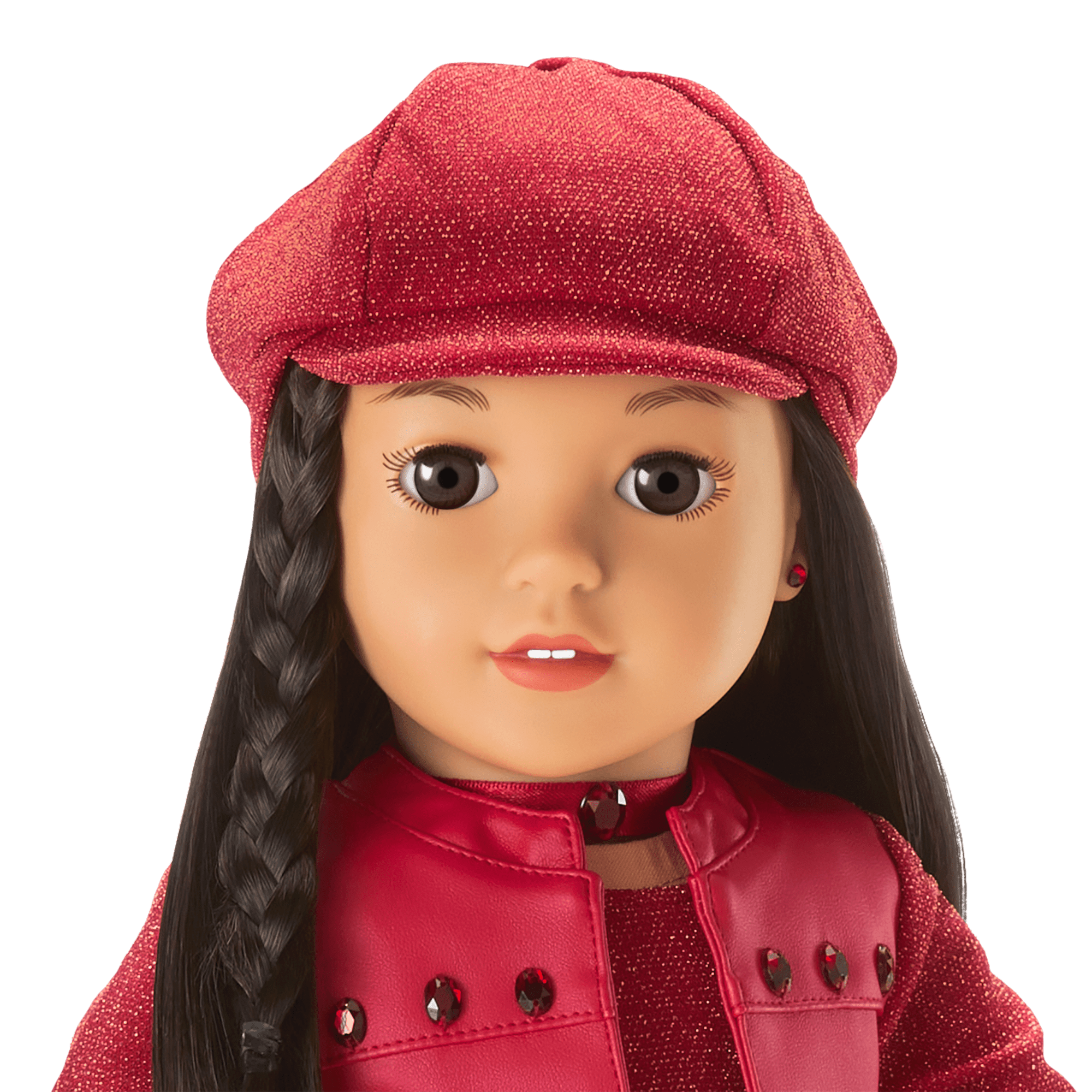 Garnet Outfit for 18-inch Dolls with Gemstone Details