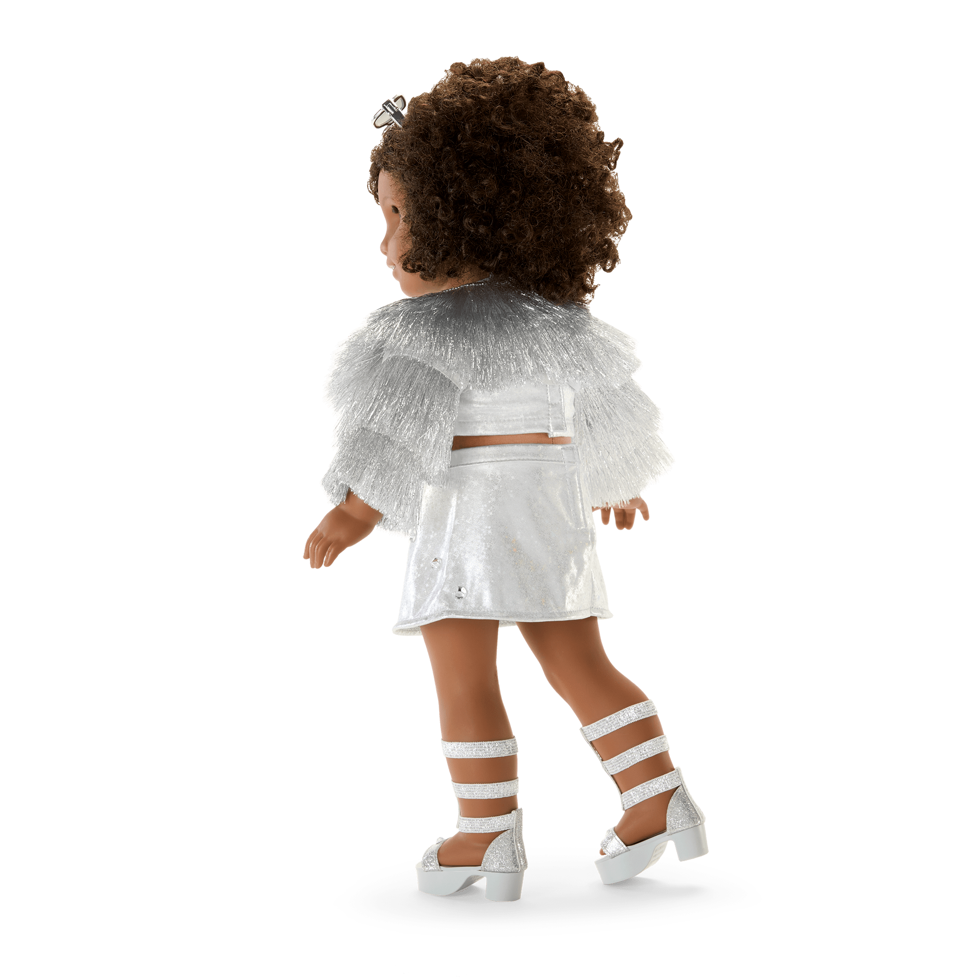 18-inch Doll Diamond Outfit Set with Silver Glitter & Gems