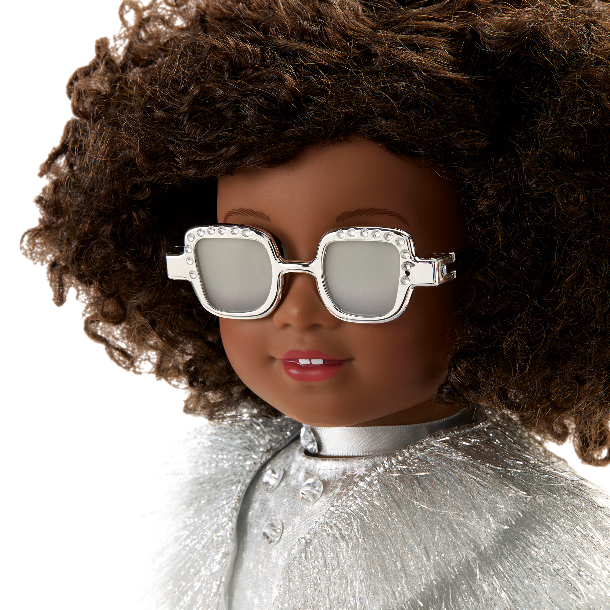 18-inch Doll Diamond Outfit Set with Silver Glitter & Gems