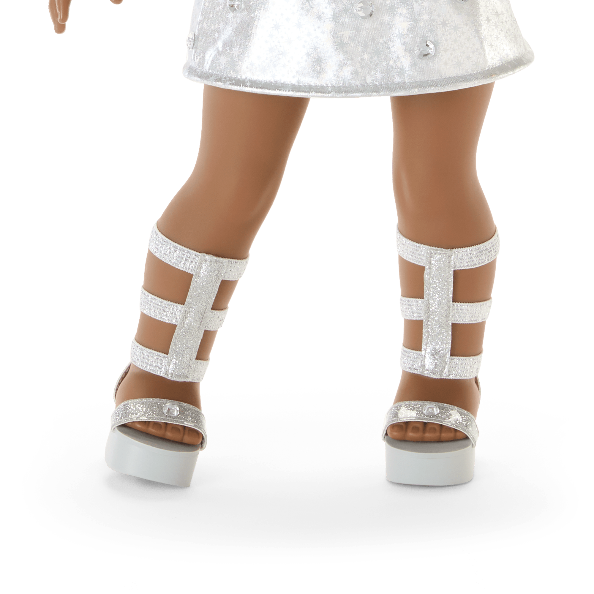18-inch Doll Diamond Outfit Set with Silver Glitter & Gems