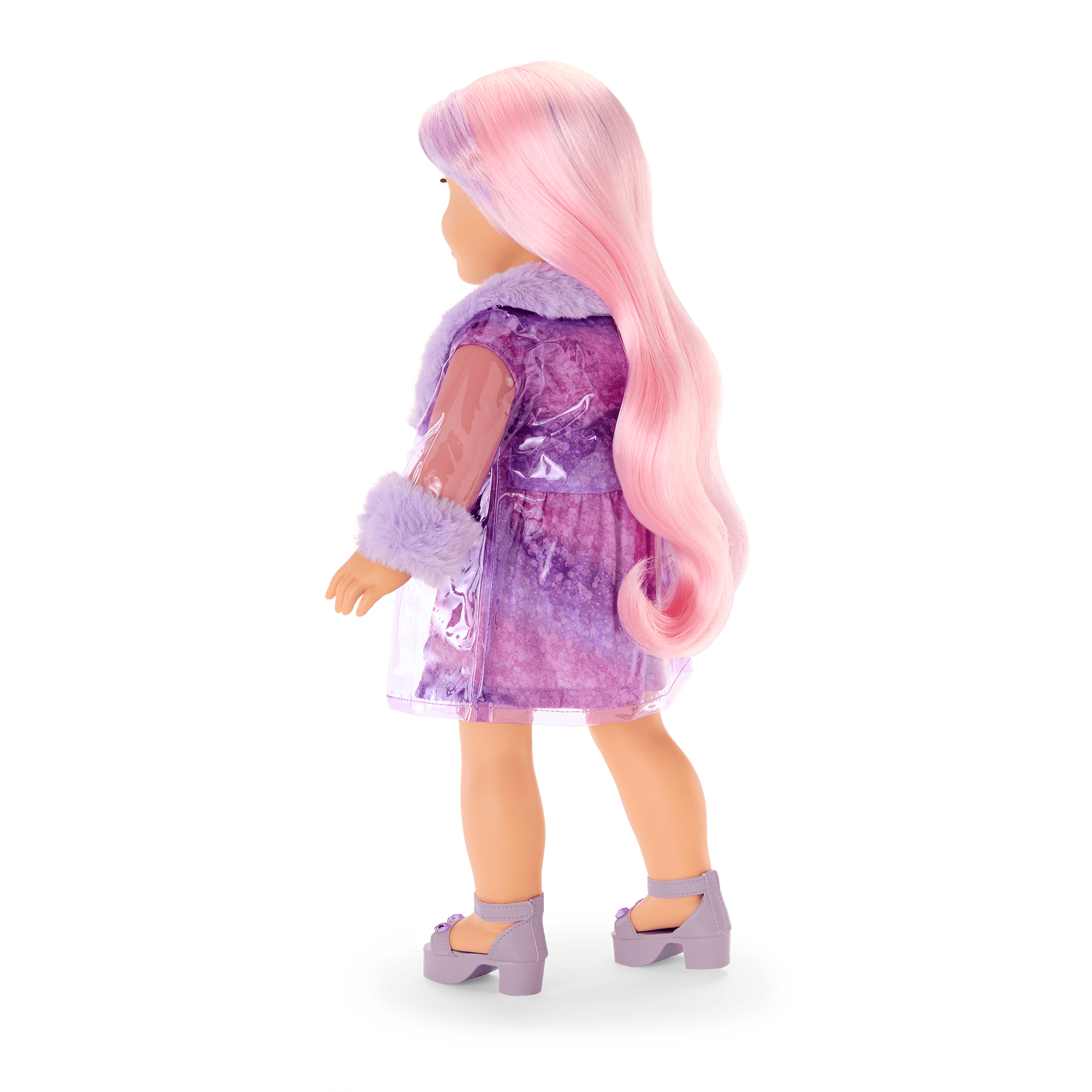 Amethyst Outfit for 18-inch Dolls with Gemstone Details