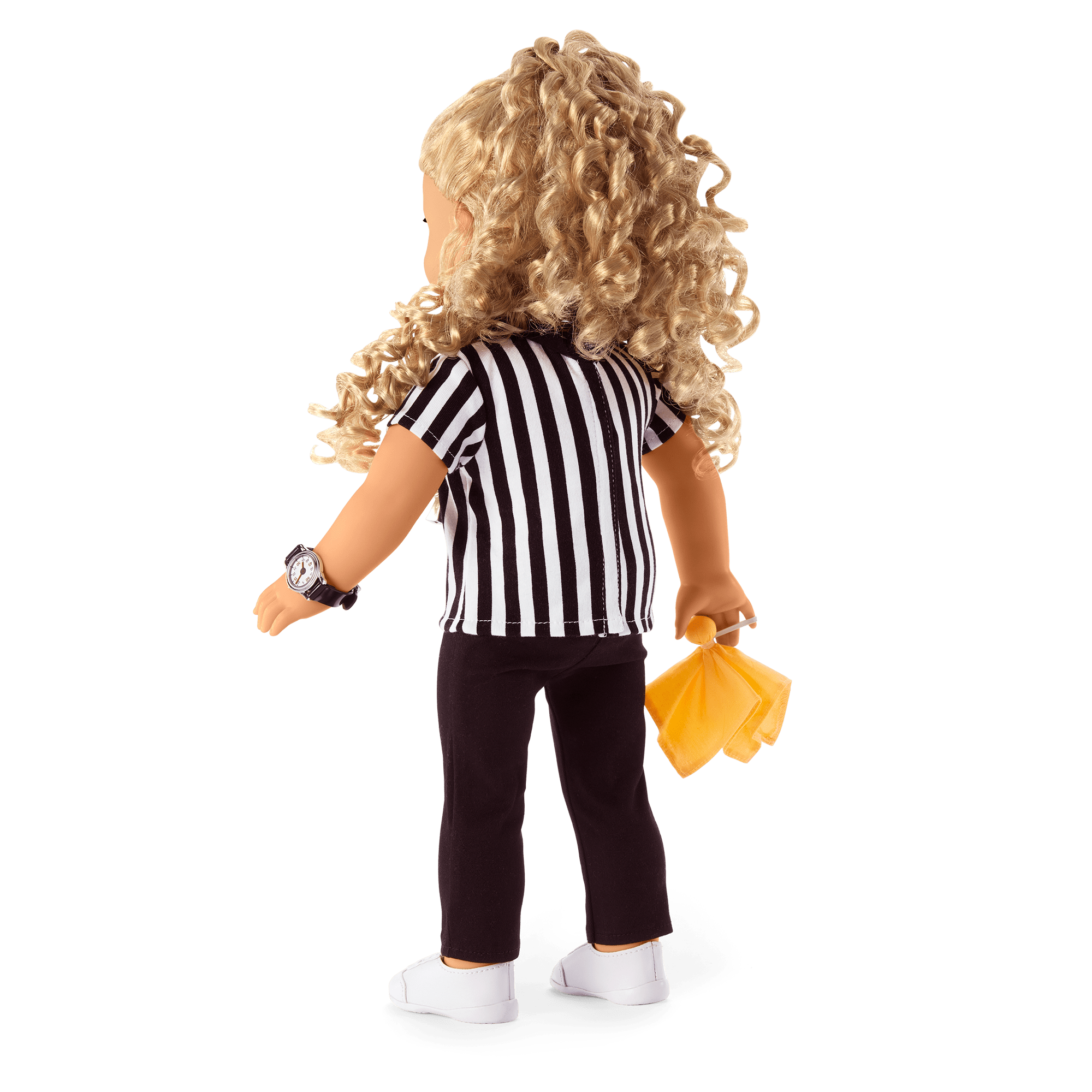 Referee Costume for 18-Inch Dolls with Whistle & Flag