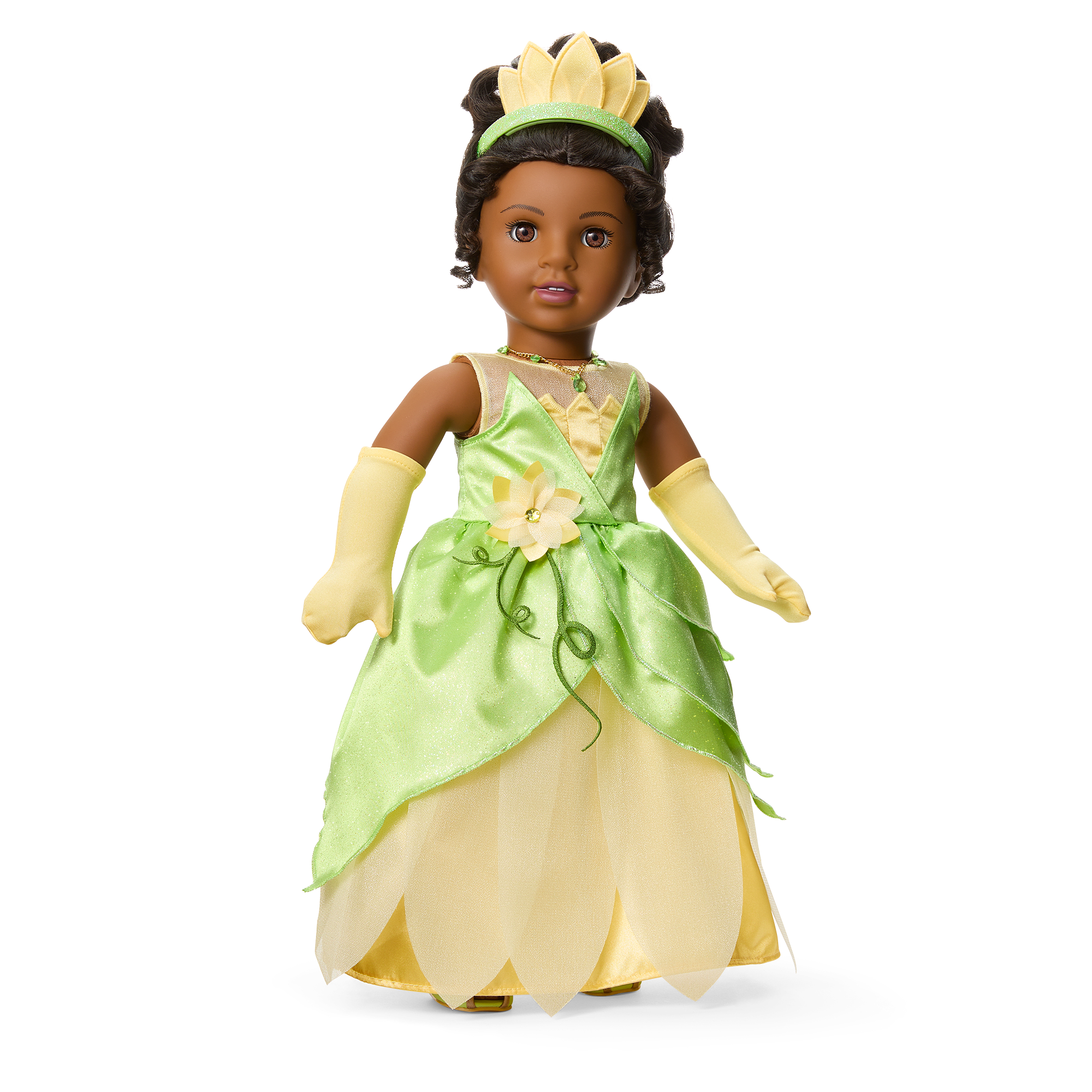 American Girl Disney Princess Tiana 18" Doll with Dress & Accessories
