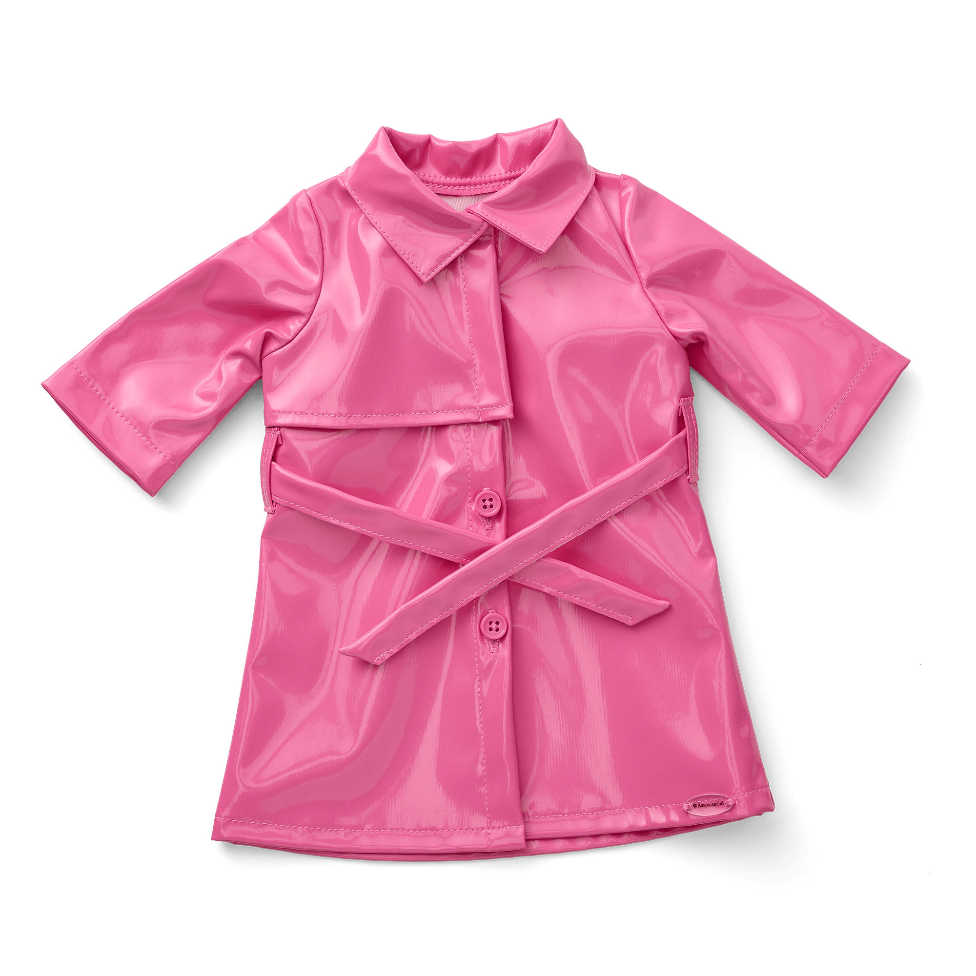 American Girl Pink Patent Trench Coat for 18-Inch Dolls