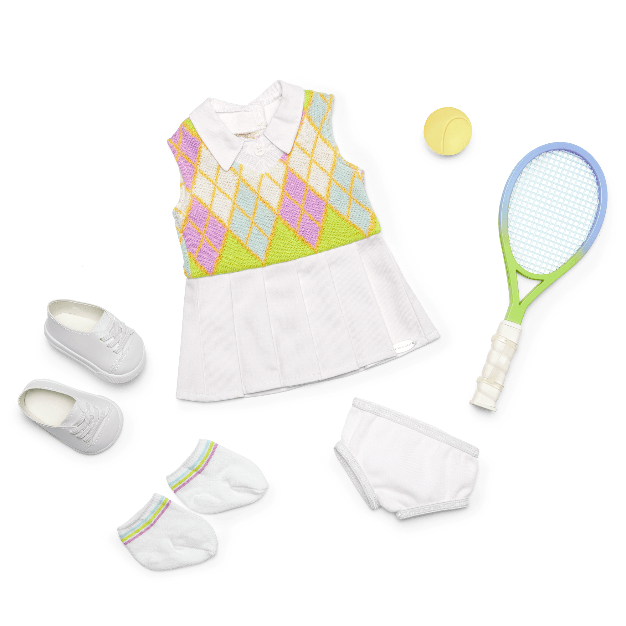 Isabel’s 18-inch Doll Tennis Outfit with Racket & Ball