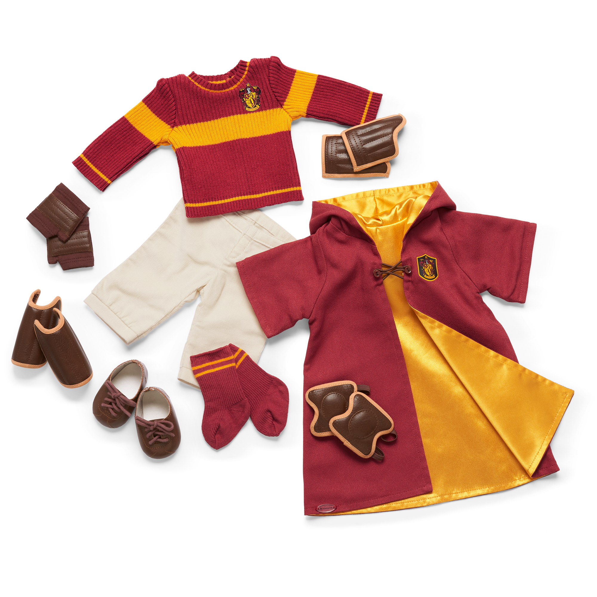 Gryffindor Quidditch Uniform for 18-inch Dolls by American Girl