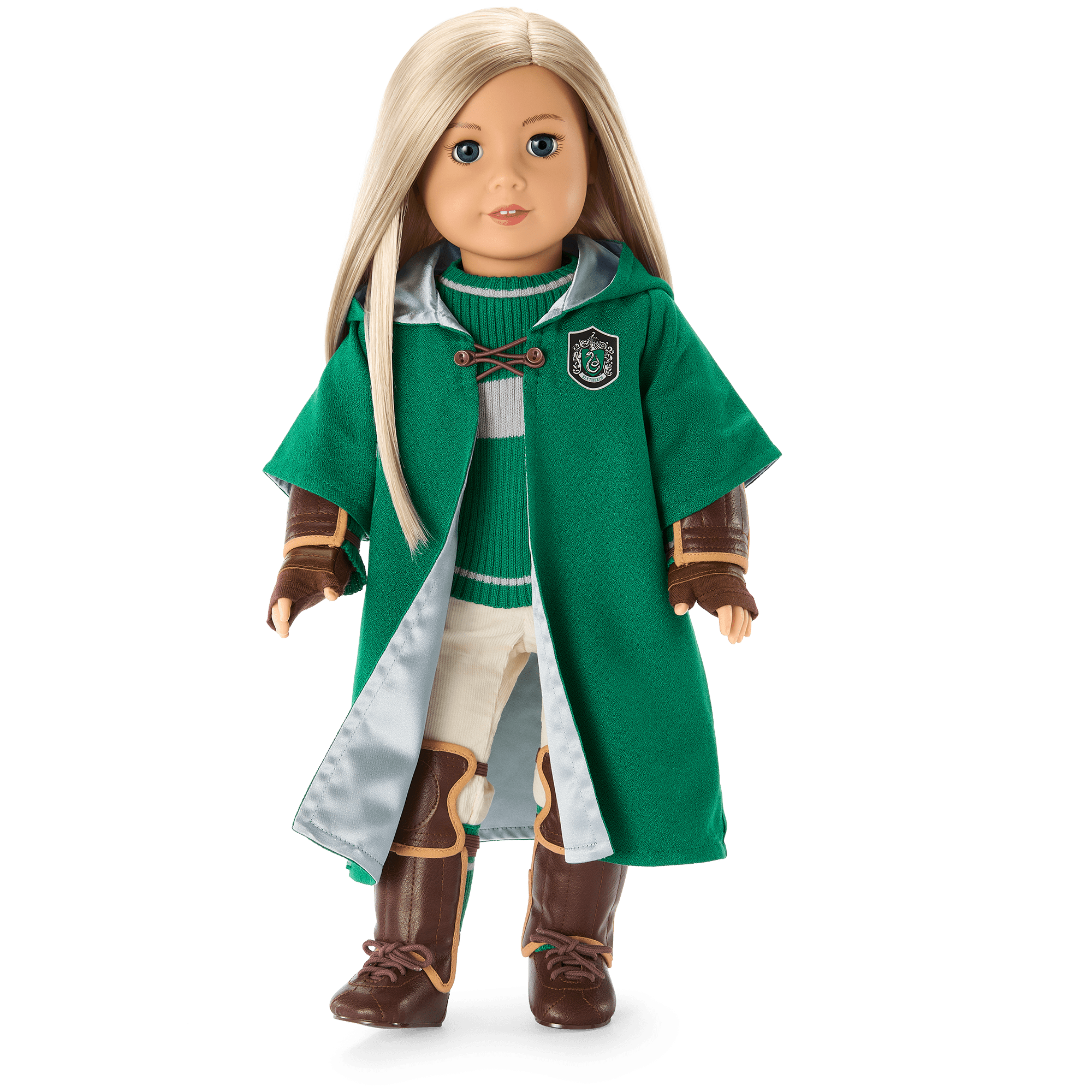 American Girl Slytherin Quidditch Costume for 18" Dolls