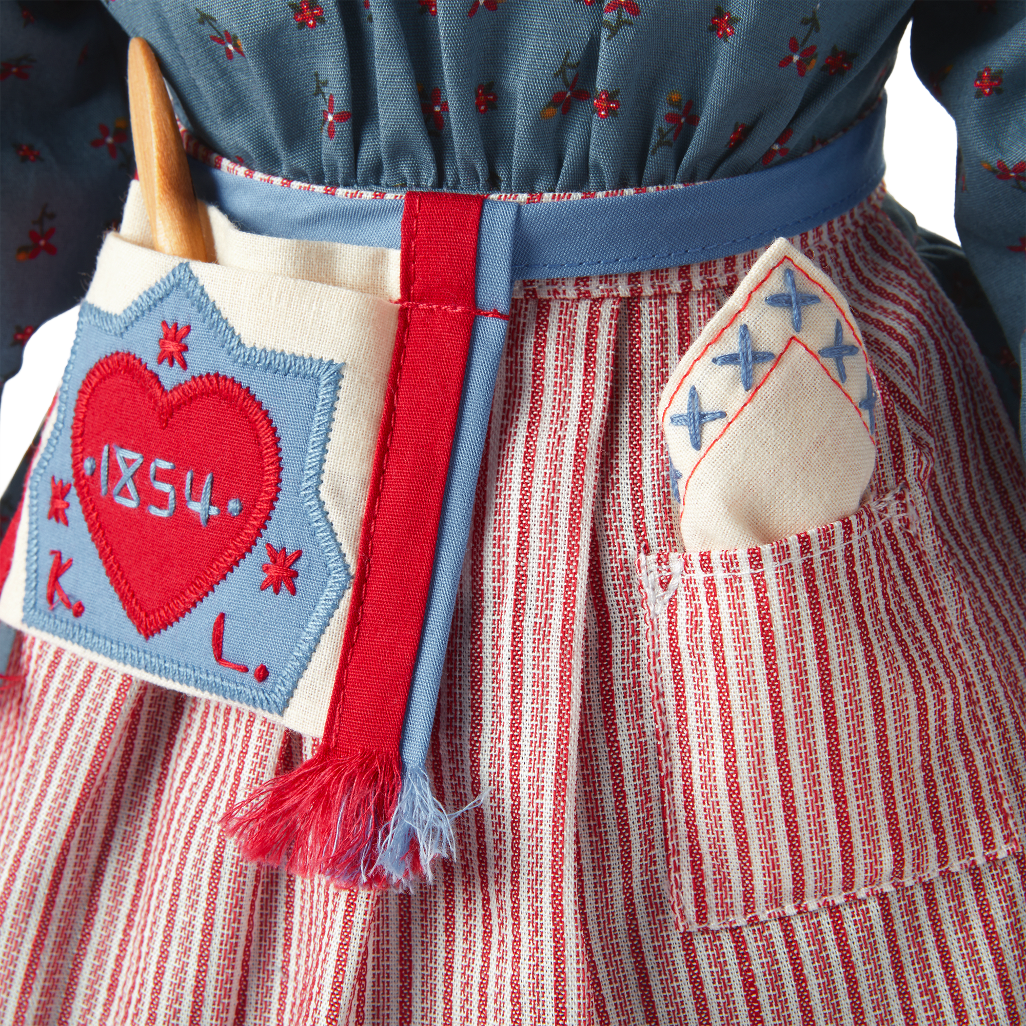 American Girl Kirsten Larson 18" Historical Doll with Book & Outfit