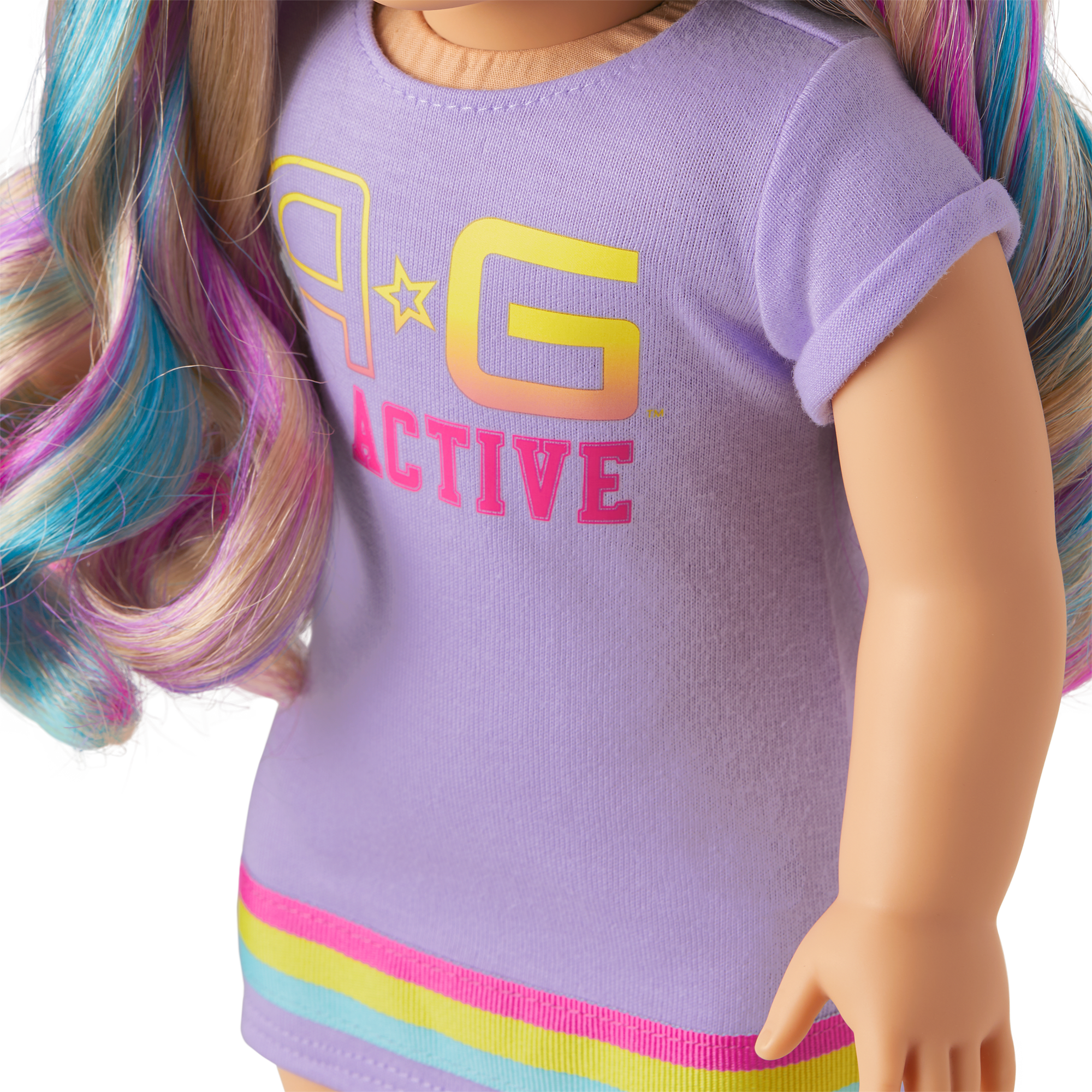 18-Inch Doll Sporty Outfit - AG Active T-Shirt Dress & Sneakers