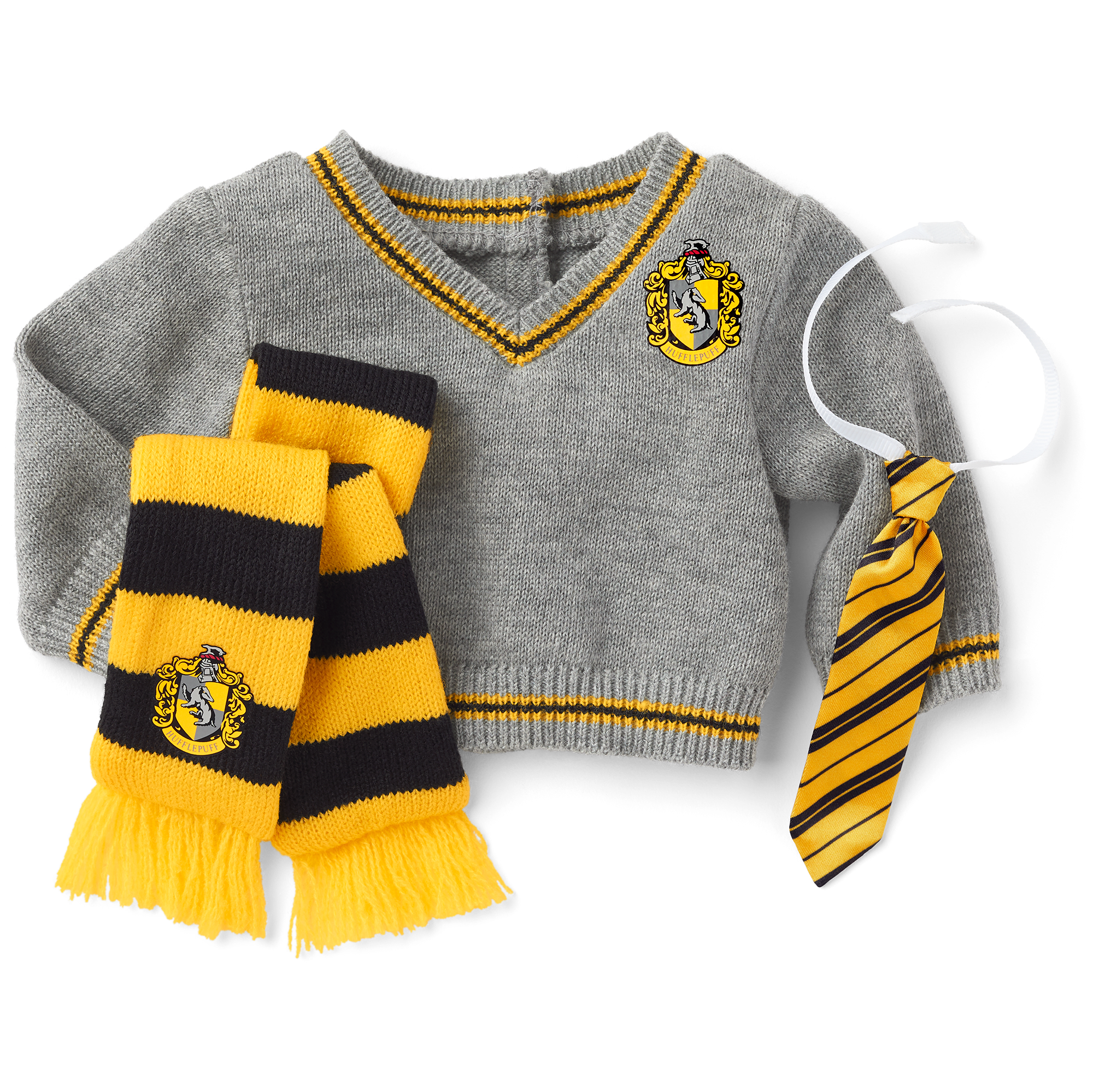 Hufflepuff Doll Outfit Set for 18-inch American Girl Dolls