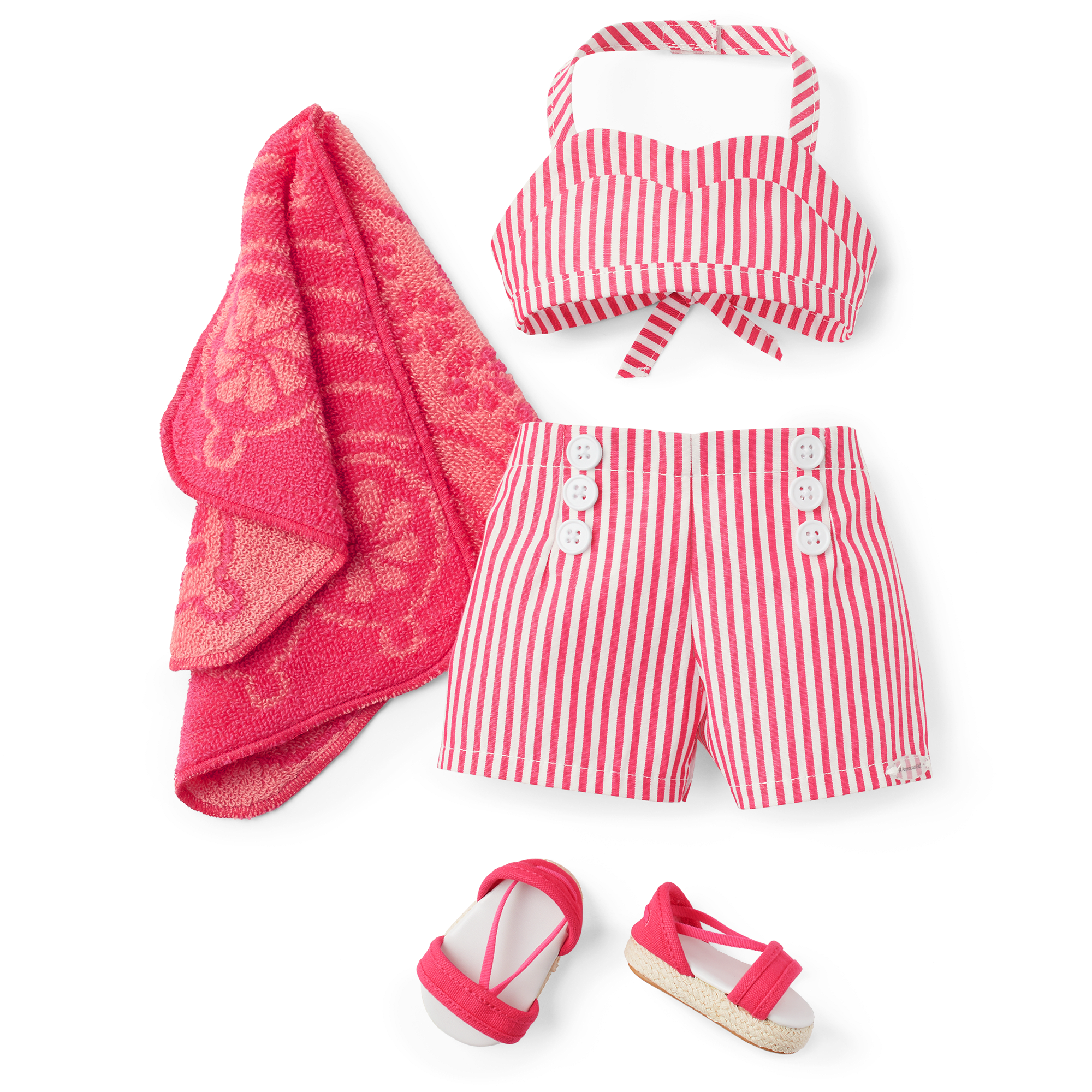Nanea’s 18-inch Doll Swimsuit Set with Towel & Shoes