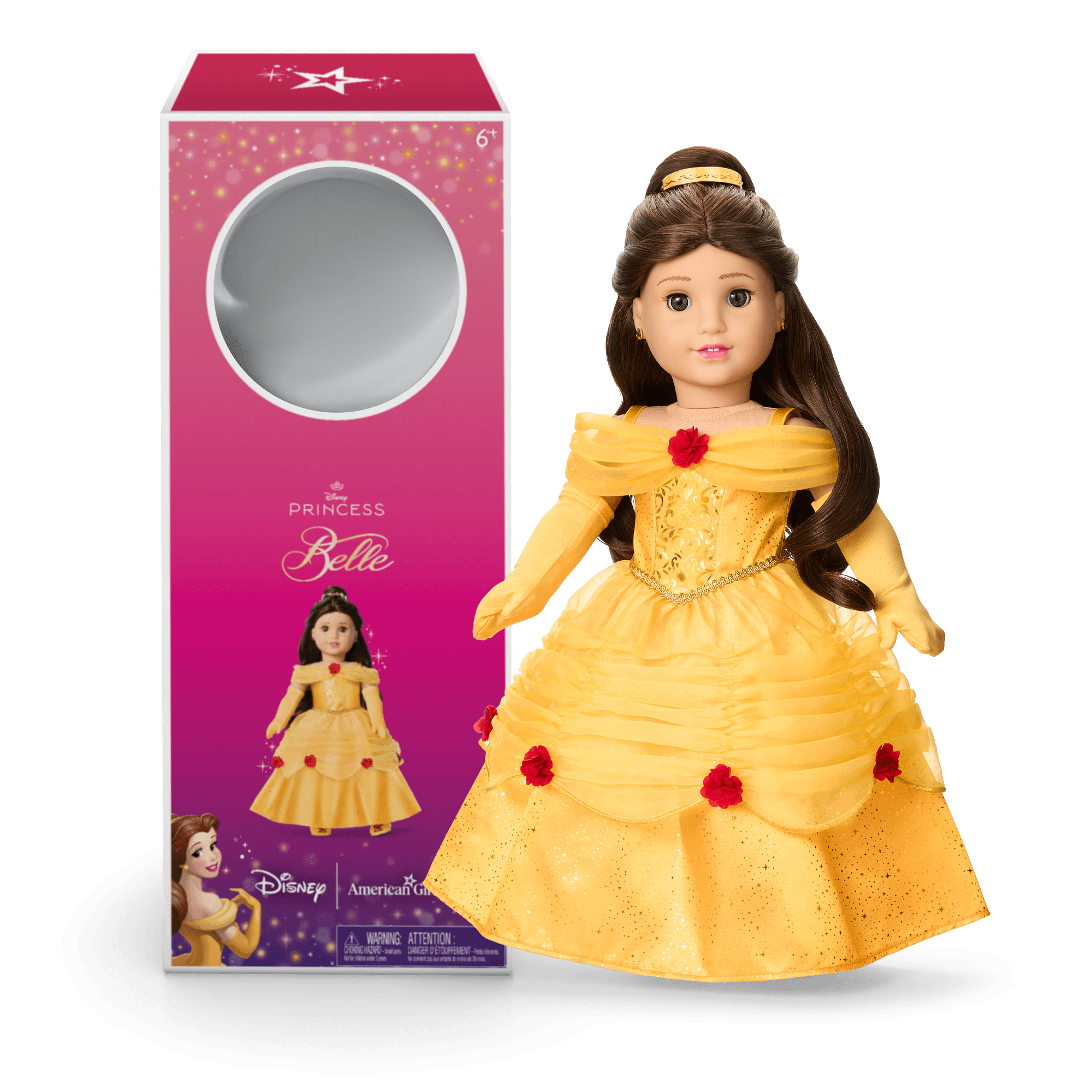 American Girl Disney Princess Belle 18-Inch Doll with Yellow Gown