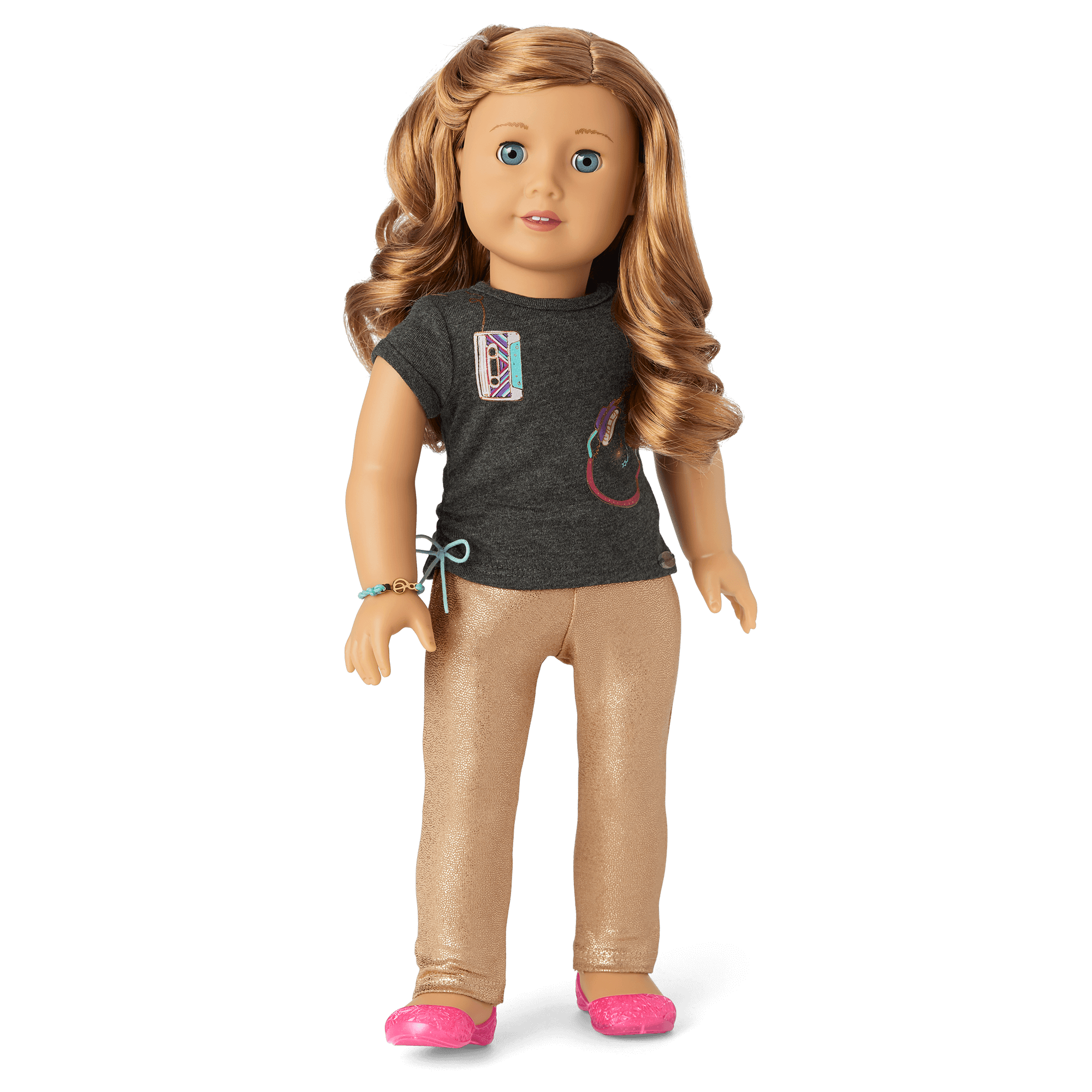 18-inch Doll Music Outfit with Glitter Shoes & Accessories