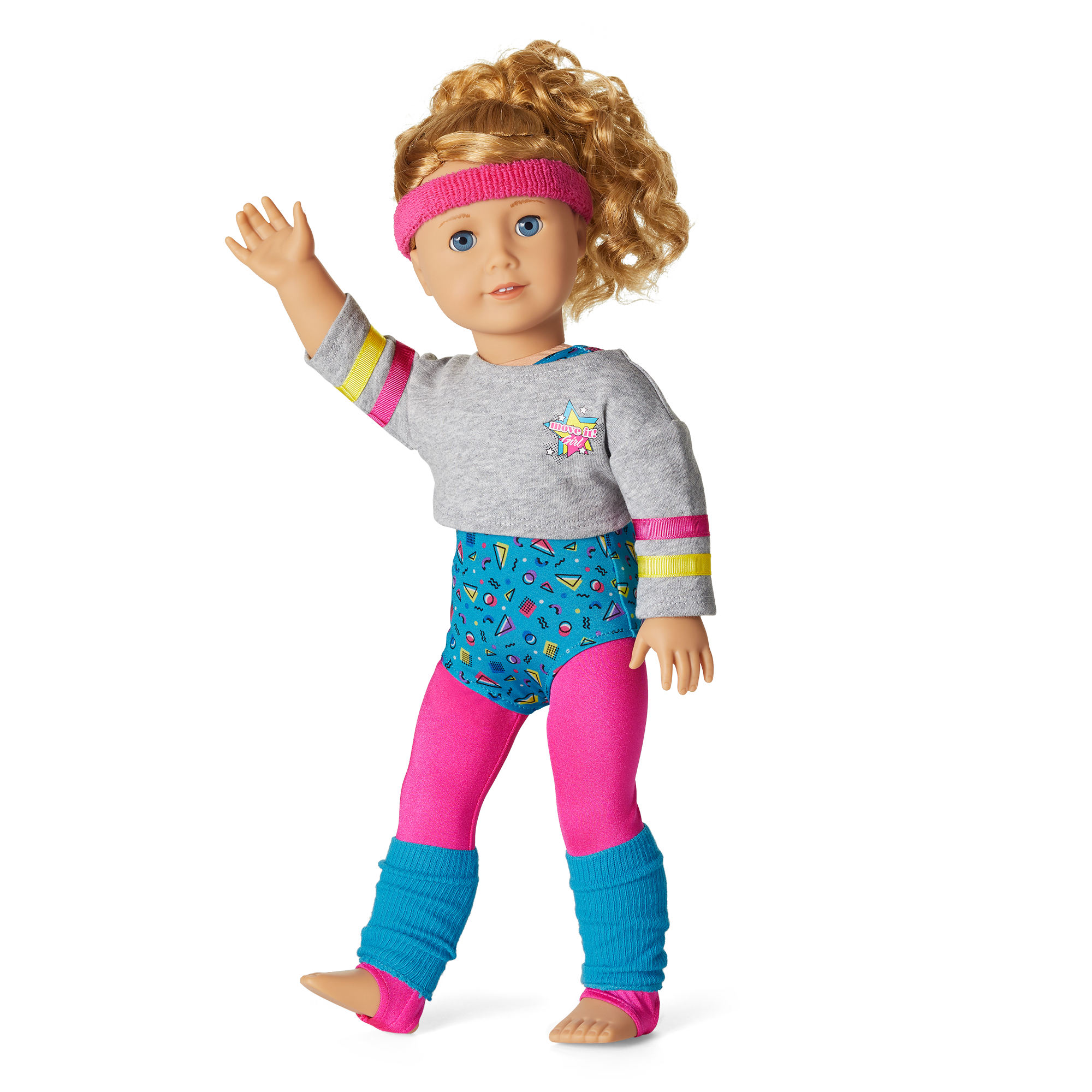 Courtney's 18-inch Doll Aerobics Outfit - 80s Style Leggings & Leotard