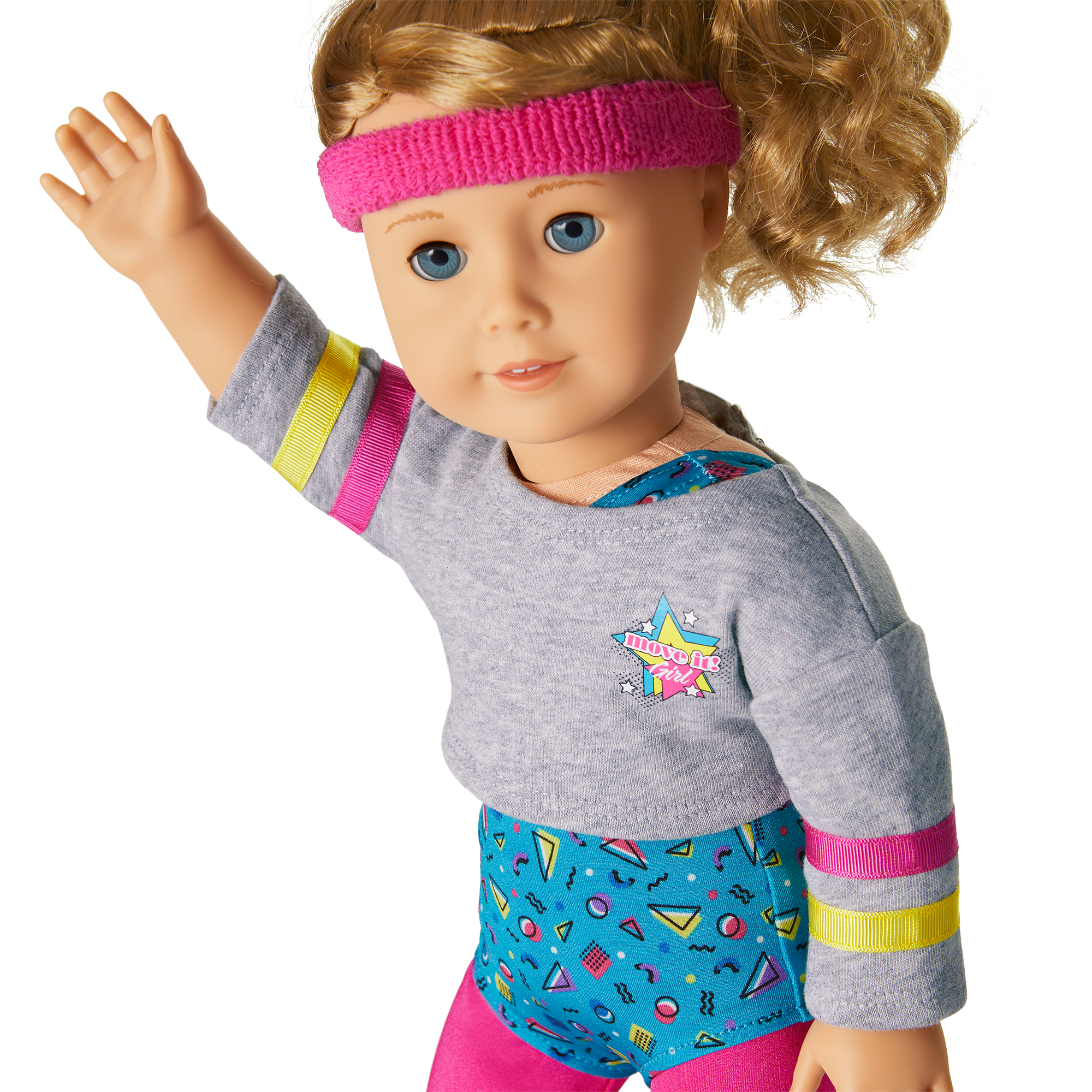 Courtney's 18-inch Doll Aerobics Outfit - 80s Style Leggings & Leotard