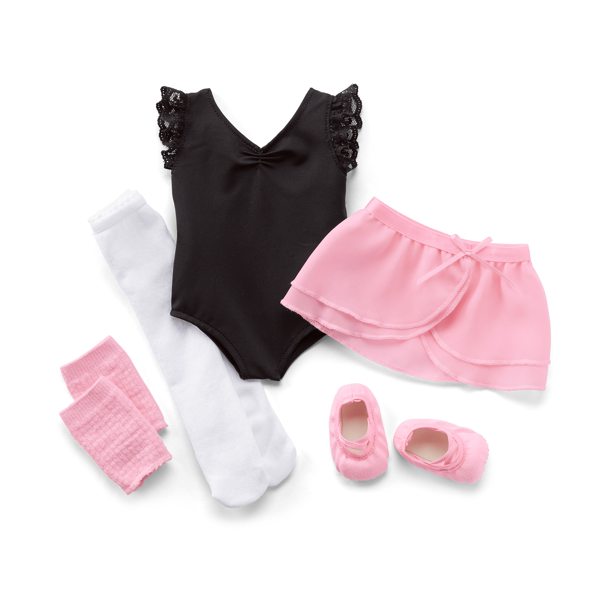 Ballet Outfit for 18-inch Dolls with Leotard & Pink Skirt