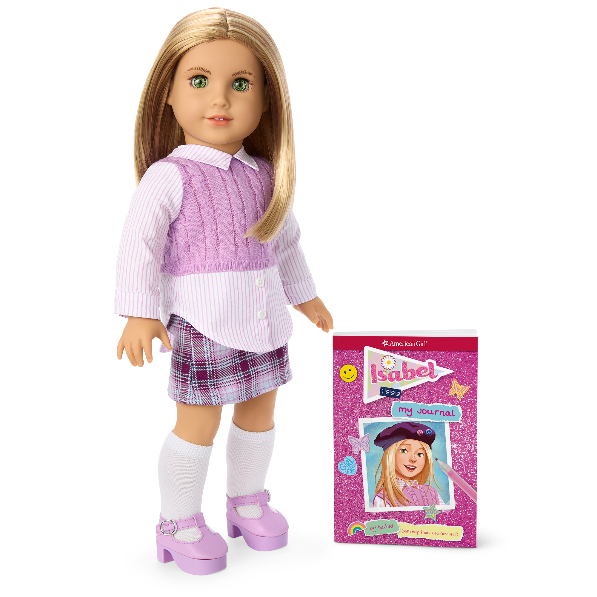 Isabel™ 18-inch Doll with Journal & 90s Fashion