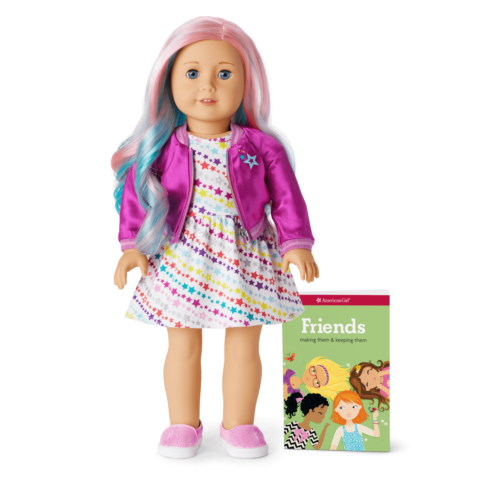 American Girl Truly Me Doll #88 with Multicolor Hair & Star Outfit