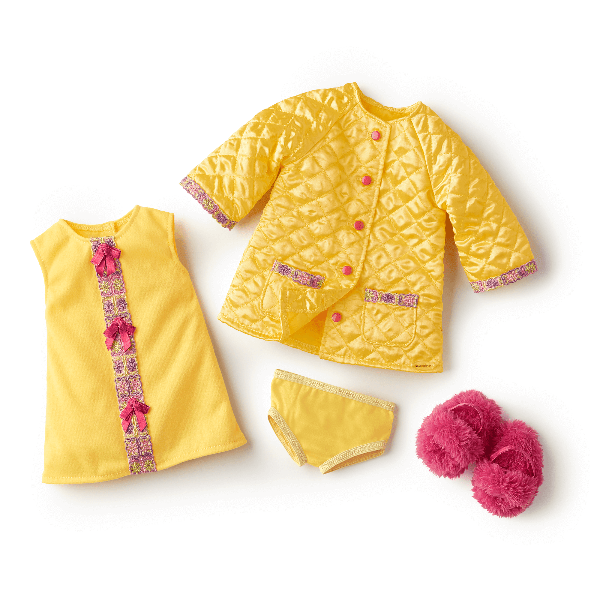 Julie’s 18-inch Doll Pajama Set with Robe & Slippers