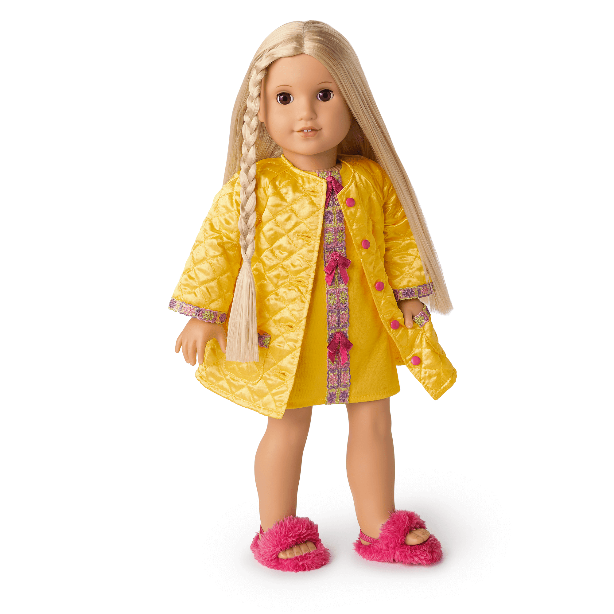 Julie’s 18-inch Doll Pajama Set with Robe & Slippers