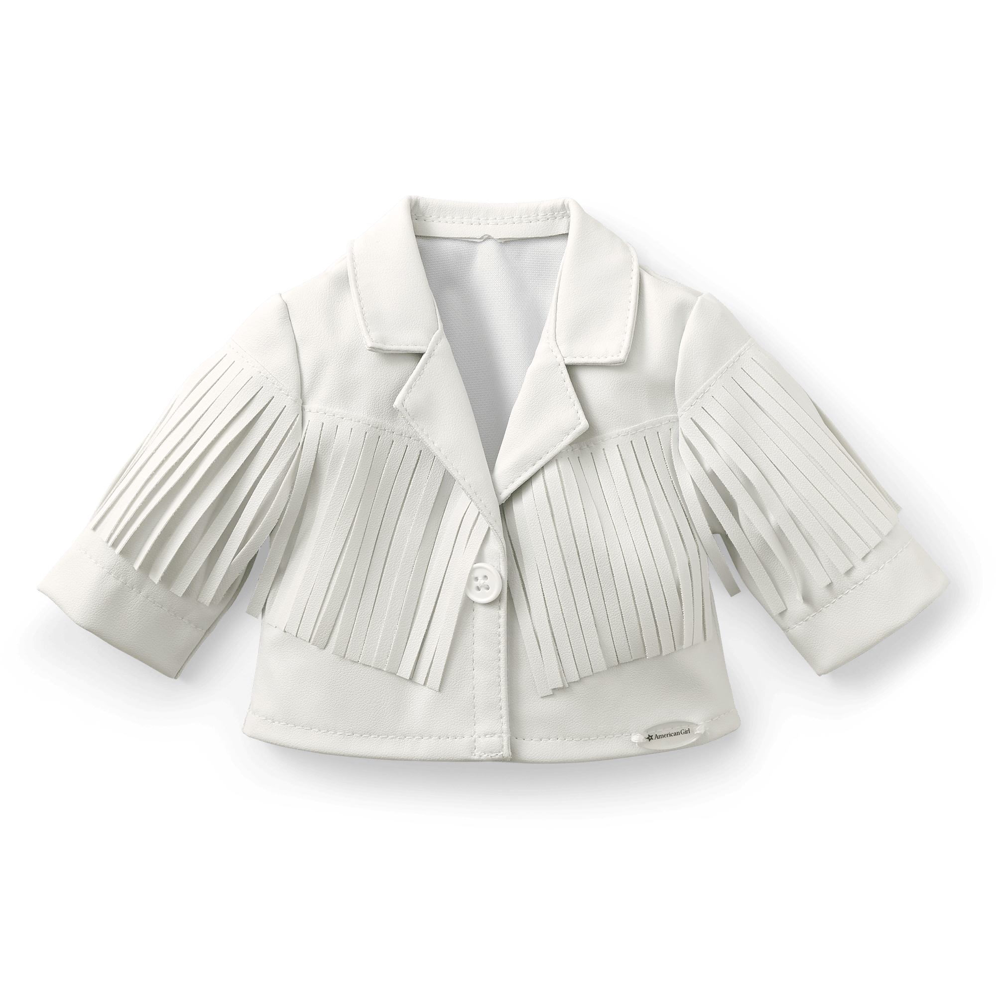 White Fringe Jacket for 18-inch Dolls – Courtney’s™ Doll Clothes