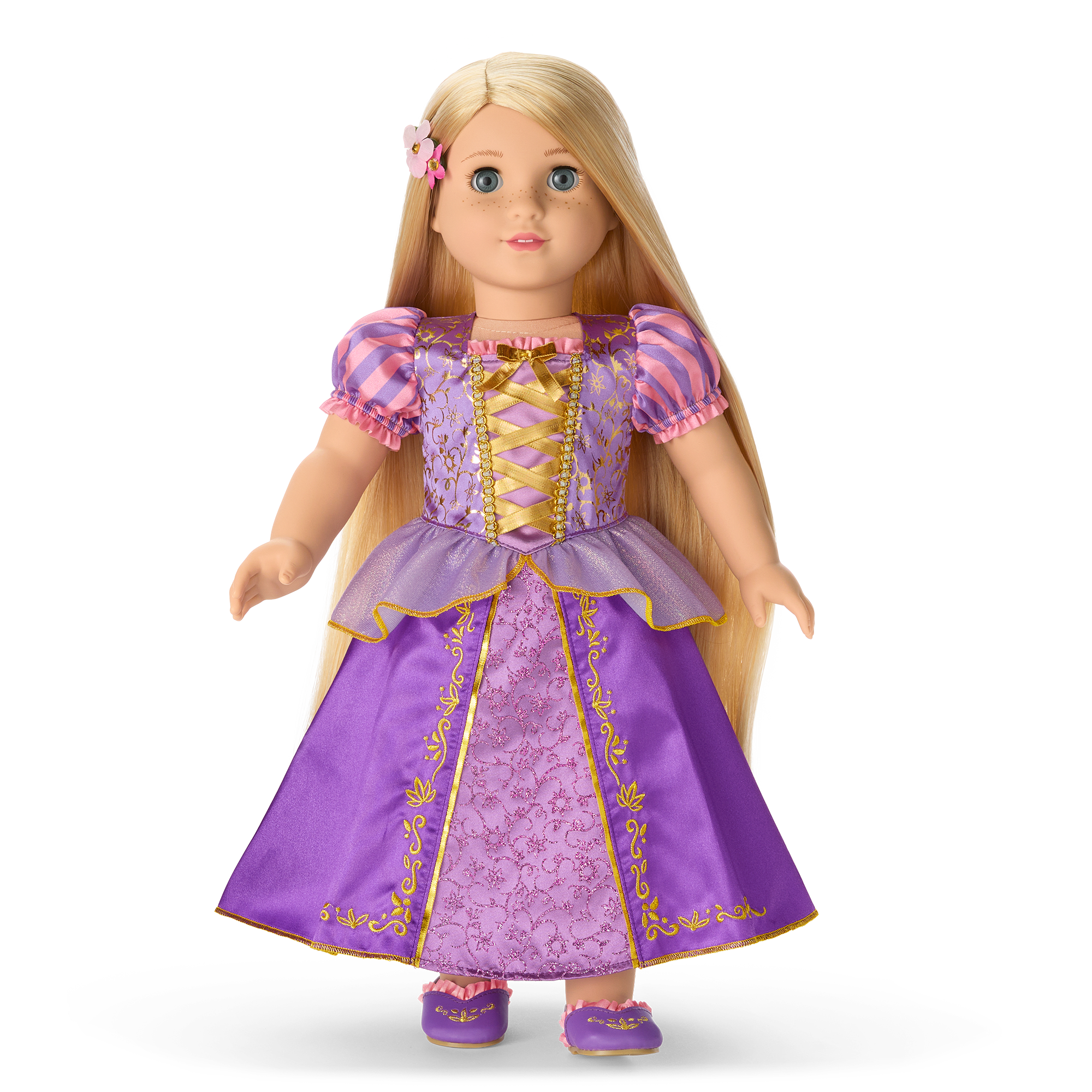 American Girl Disney Rapunzel 18" Doll with Golden Hair & Purple Gown