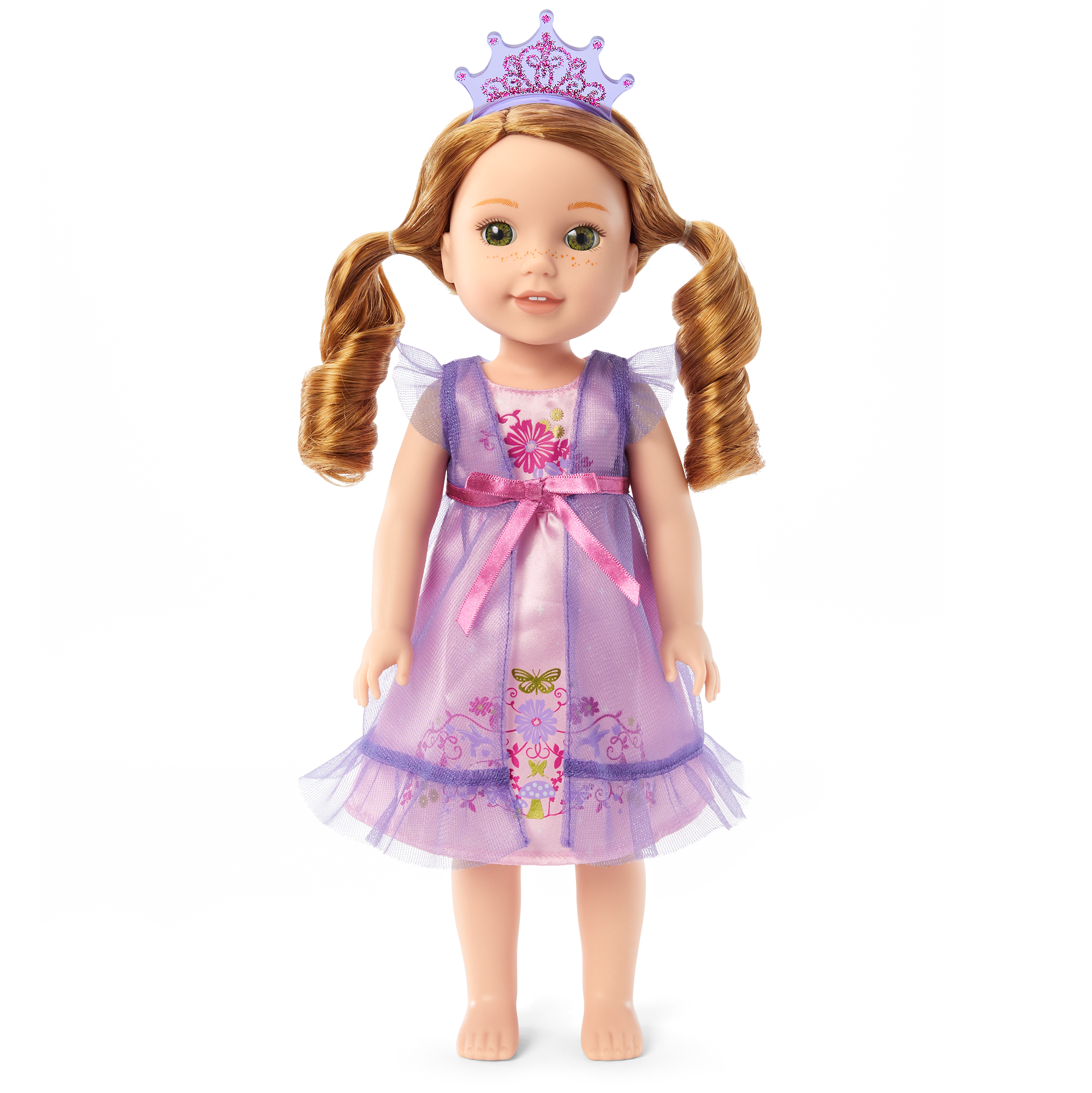 WellieWishers Doll Nightgown & Robe Set with Tiara