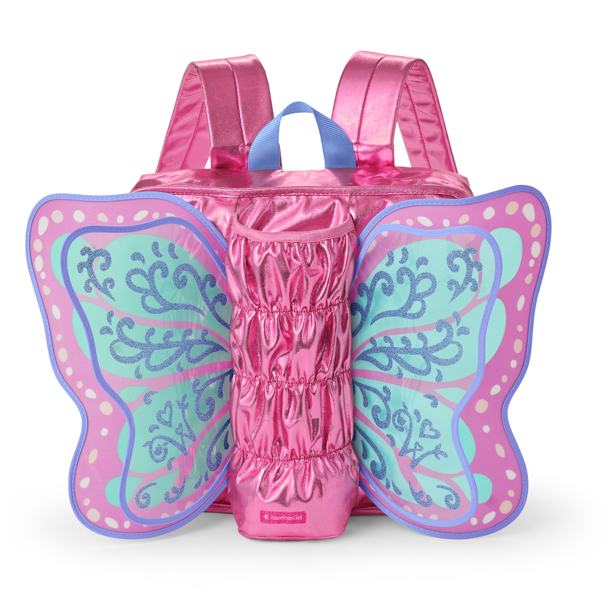 Pink Butterfly Wings Doll Backpack Carrier for WellieWishers™