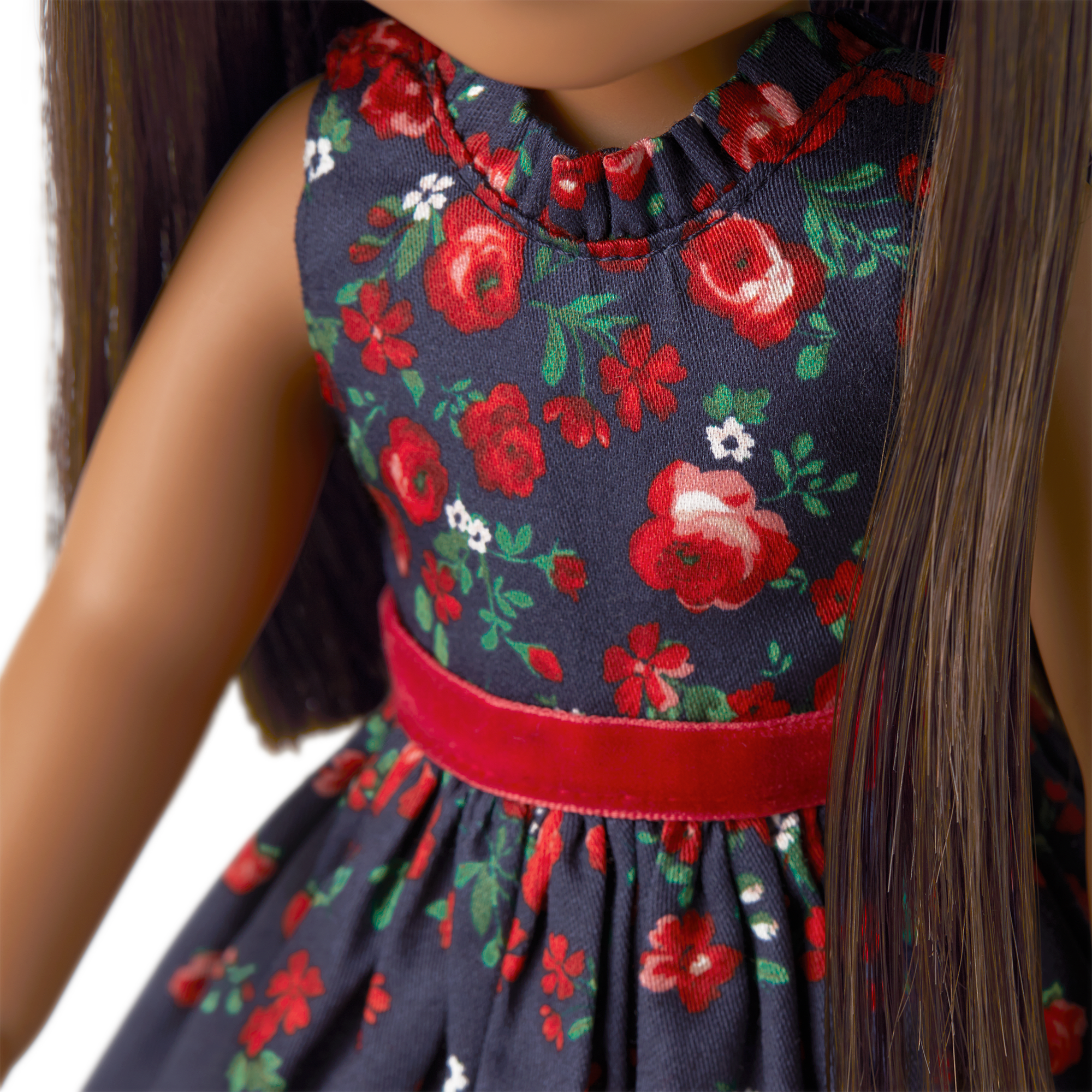 American Girl WellieWishers Floral Party Dress with Ballet Flats