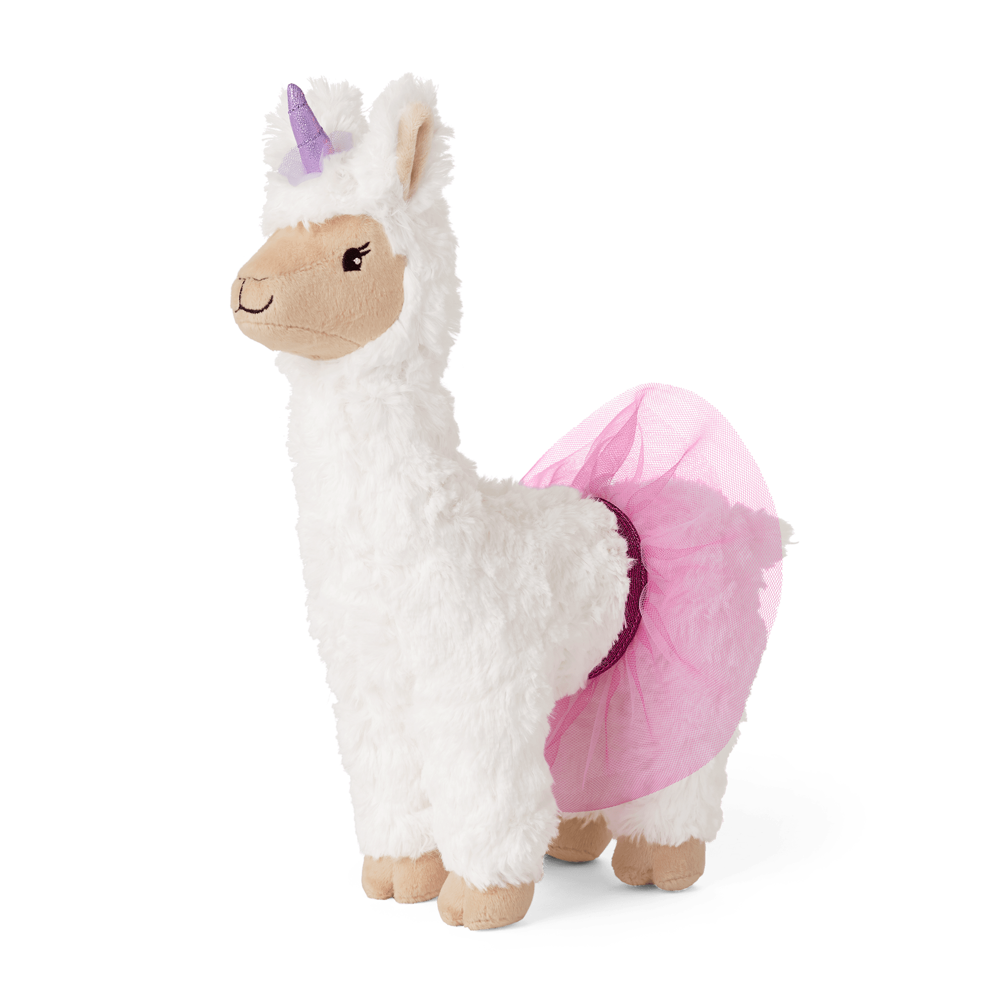 WellieWishers Magical Llamacorn Plush Toy with Tutu & Horn