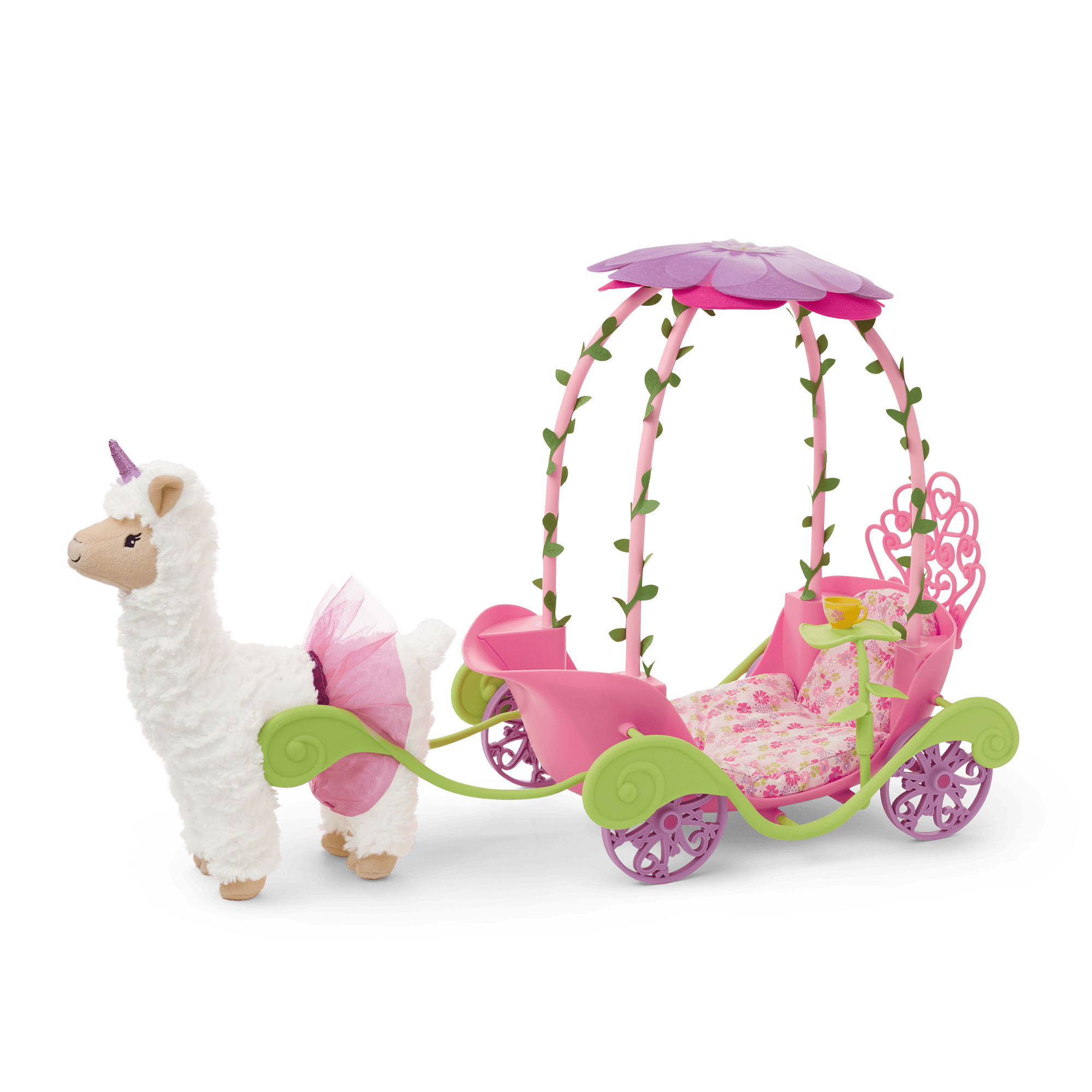 WellieWishers Magical Llamacorn Plush Toy with Tutu & Horn