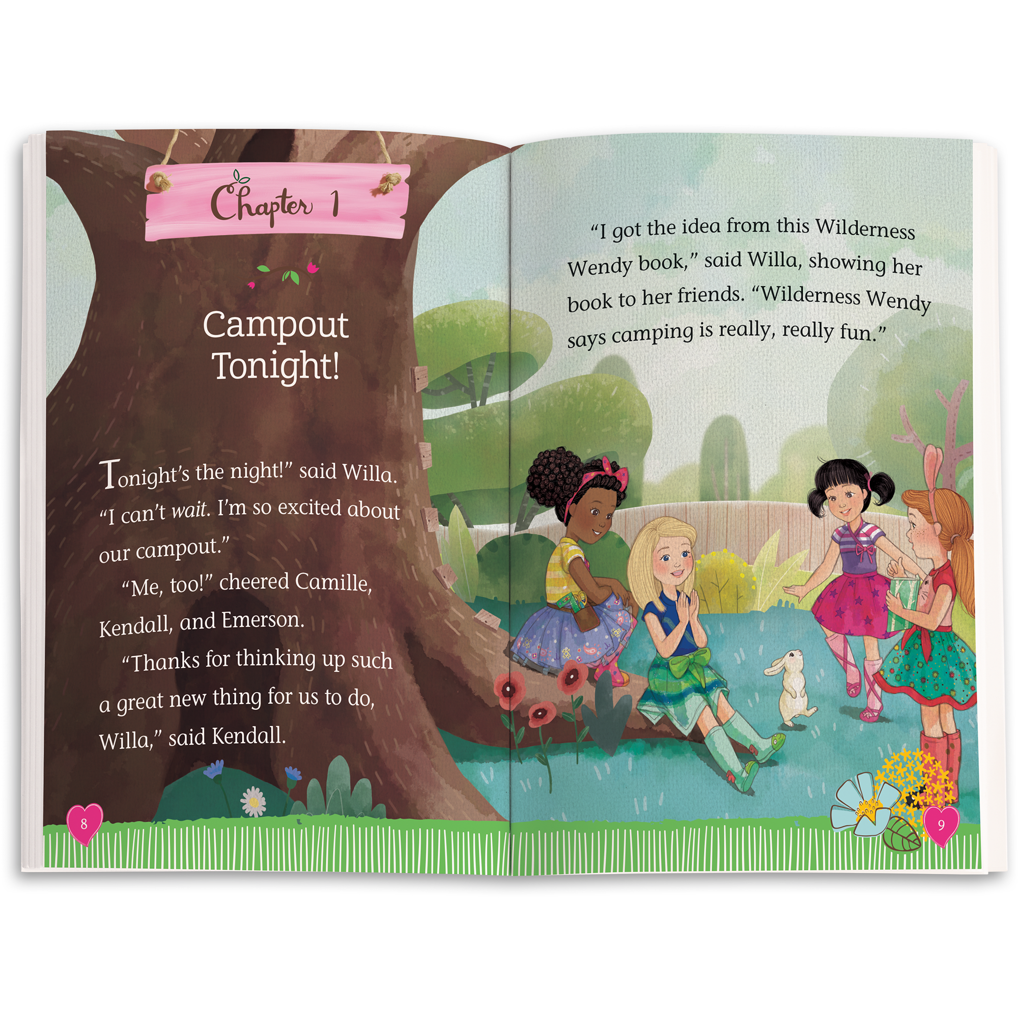 WellieWishers Camping Adventure Book by Valerie Tripp