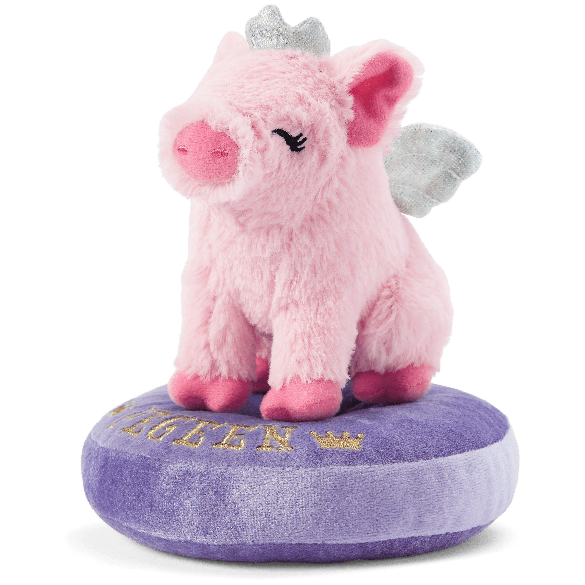 WellieWishers Pegeen the Pig Plush Toy with Wings & Crown