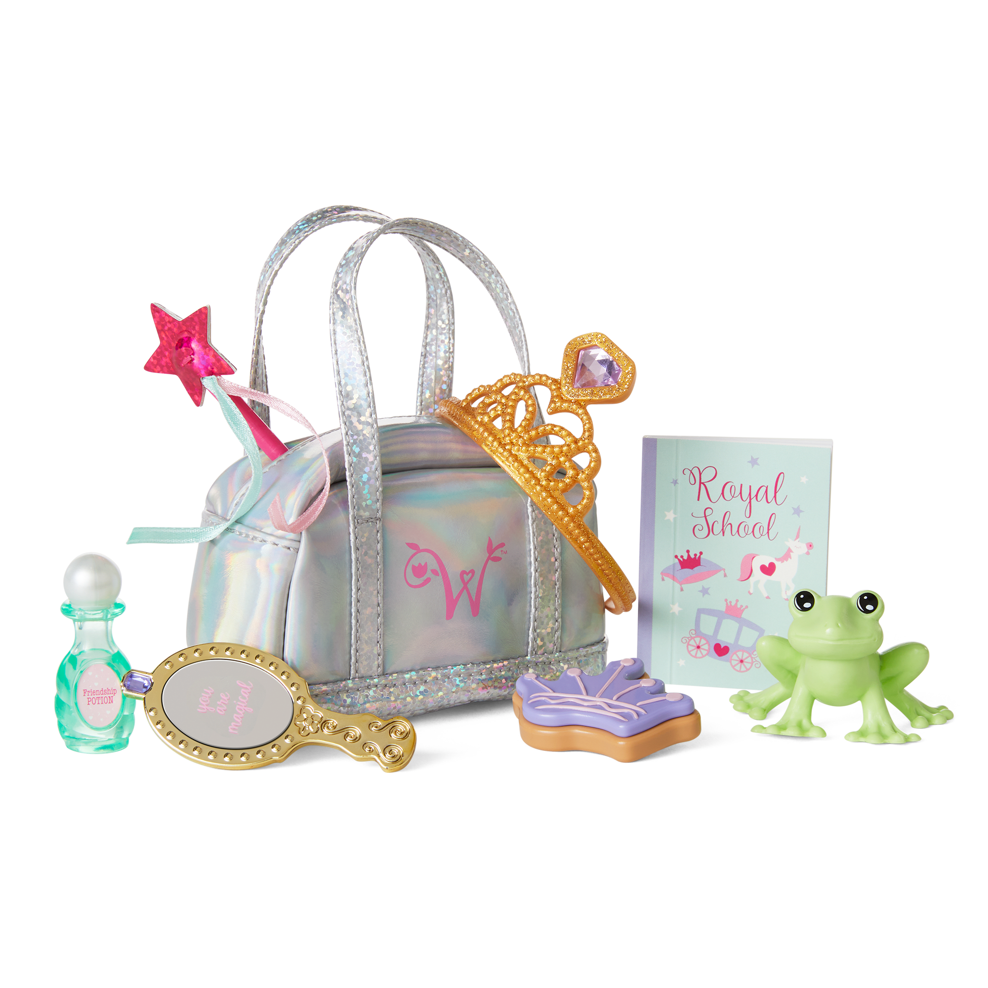 WellieWishers Royal Accessory Set for Dolls - Tiara, Wand & More