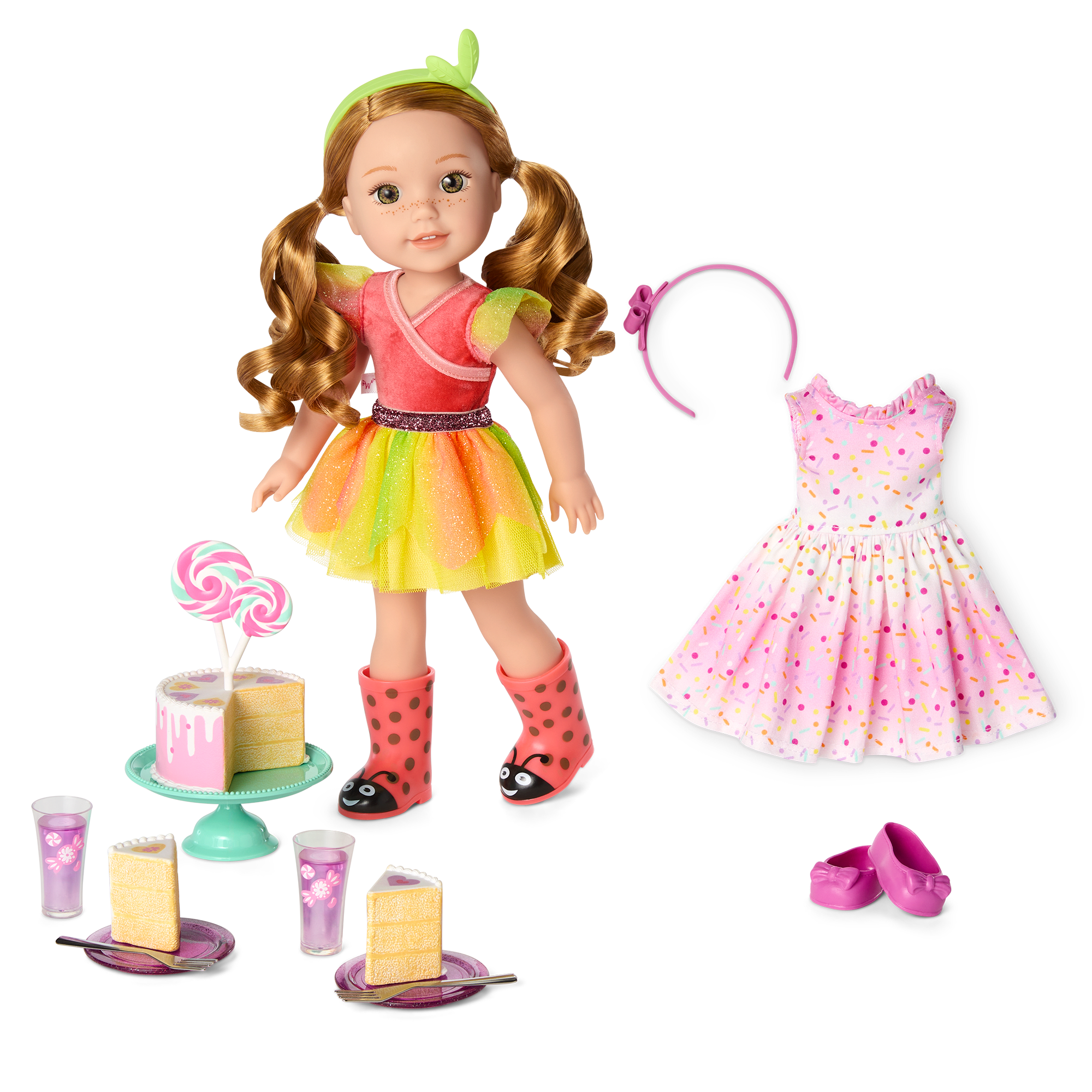 Willa's WellieWishers Doll Party Set with Cake & Accessories