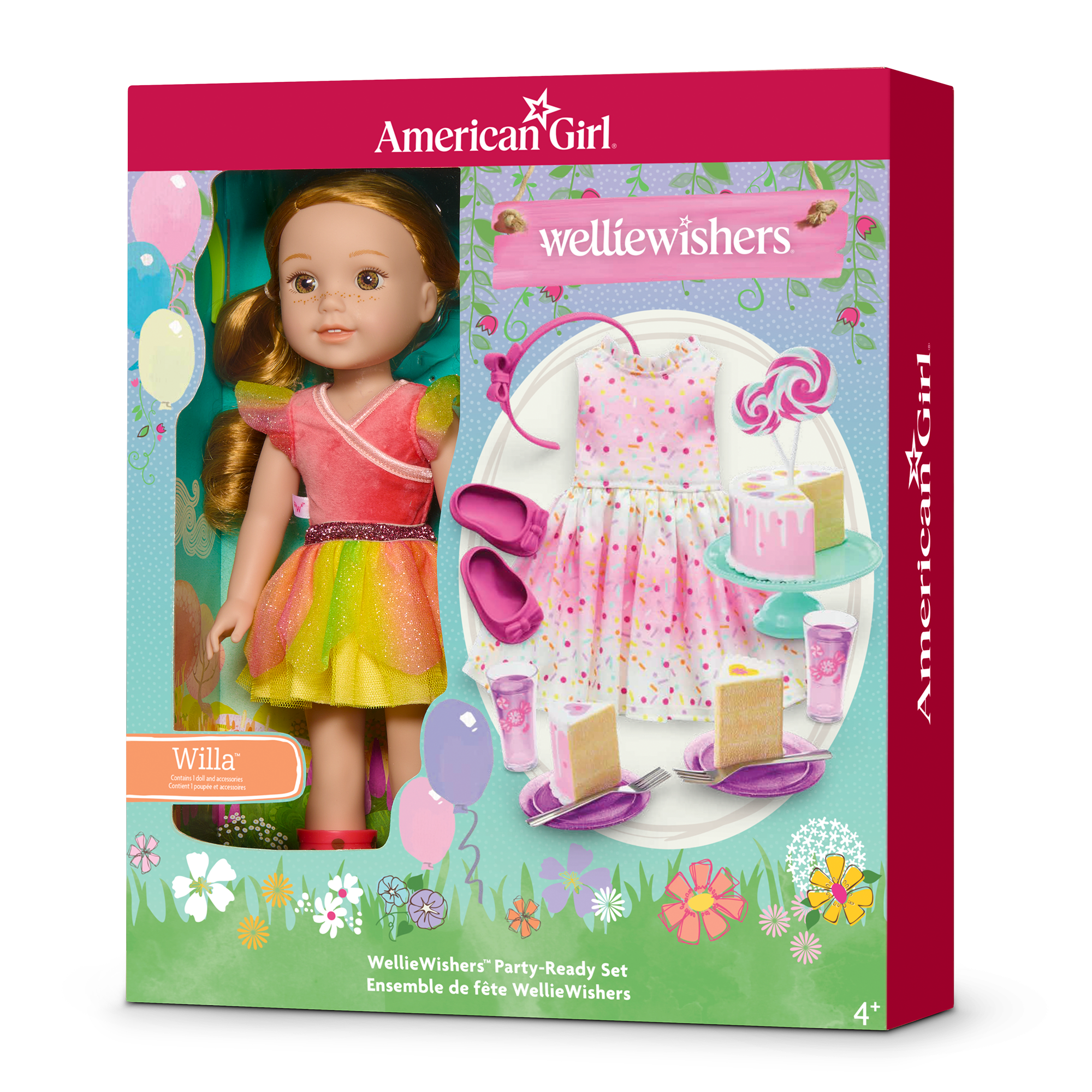 Willa's WellieWishers Doll Party Set with Cake & Accessories