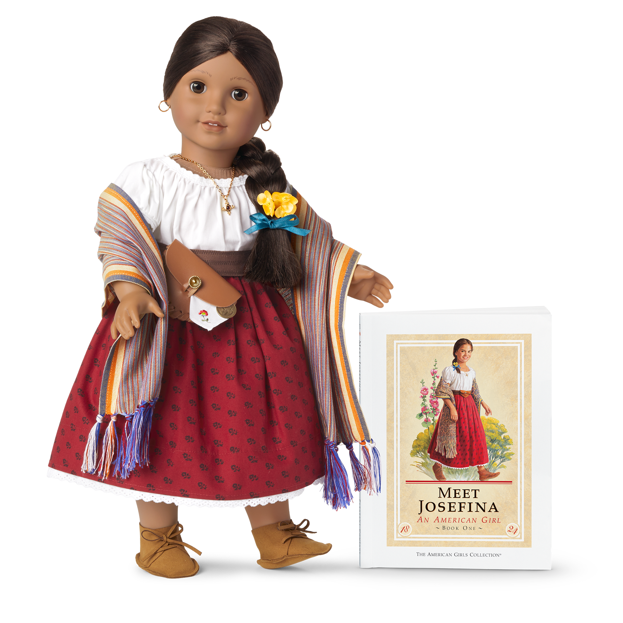 American Girl Josefina Montoya 18" Doll with Book & Outfit
