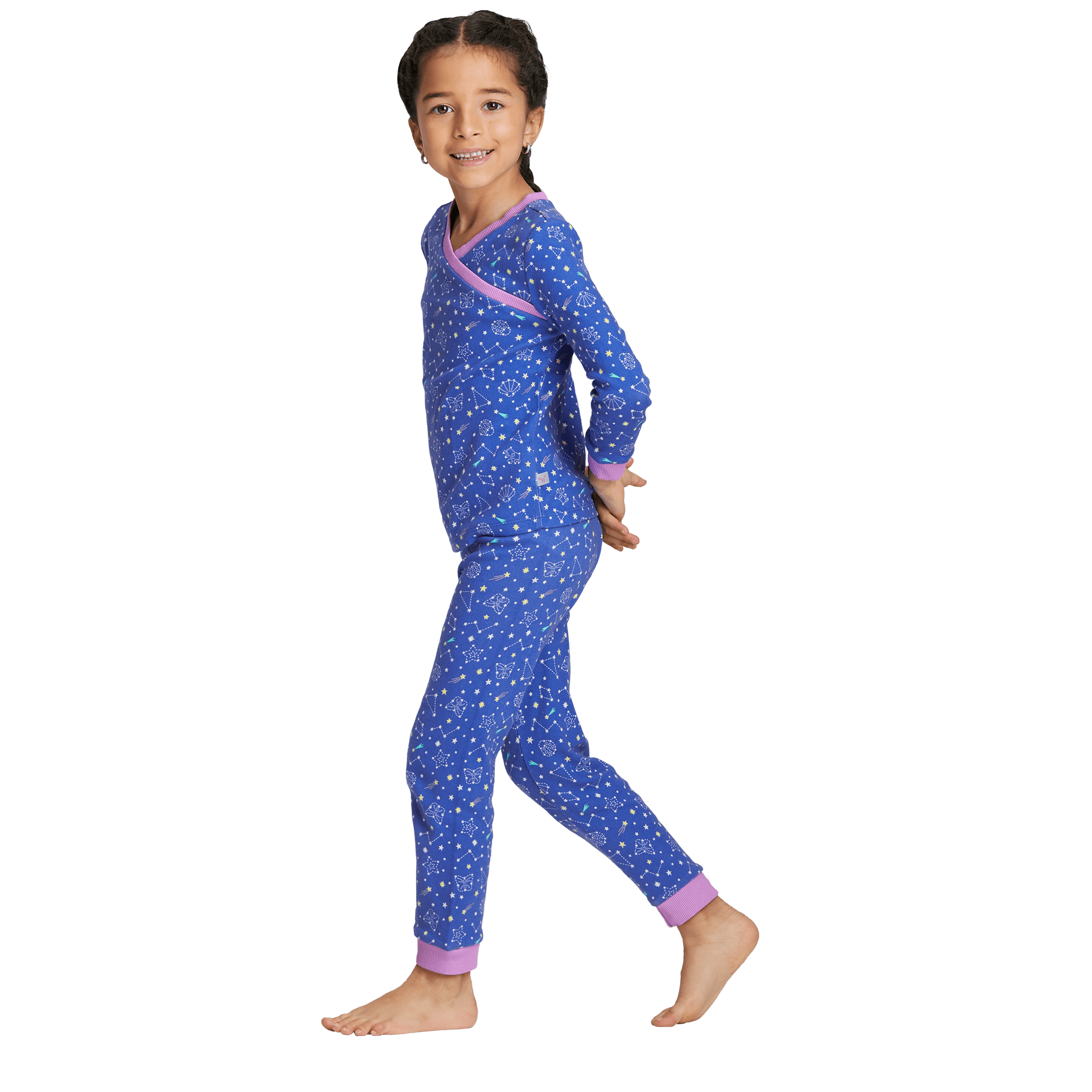 Glow in the Dark Starry Sky Pajamas for Girls - WellieWishers™ Inspired
