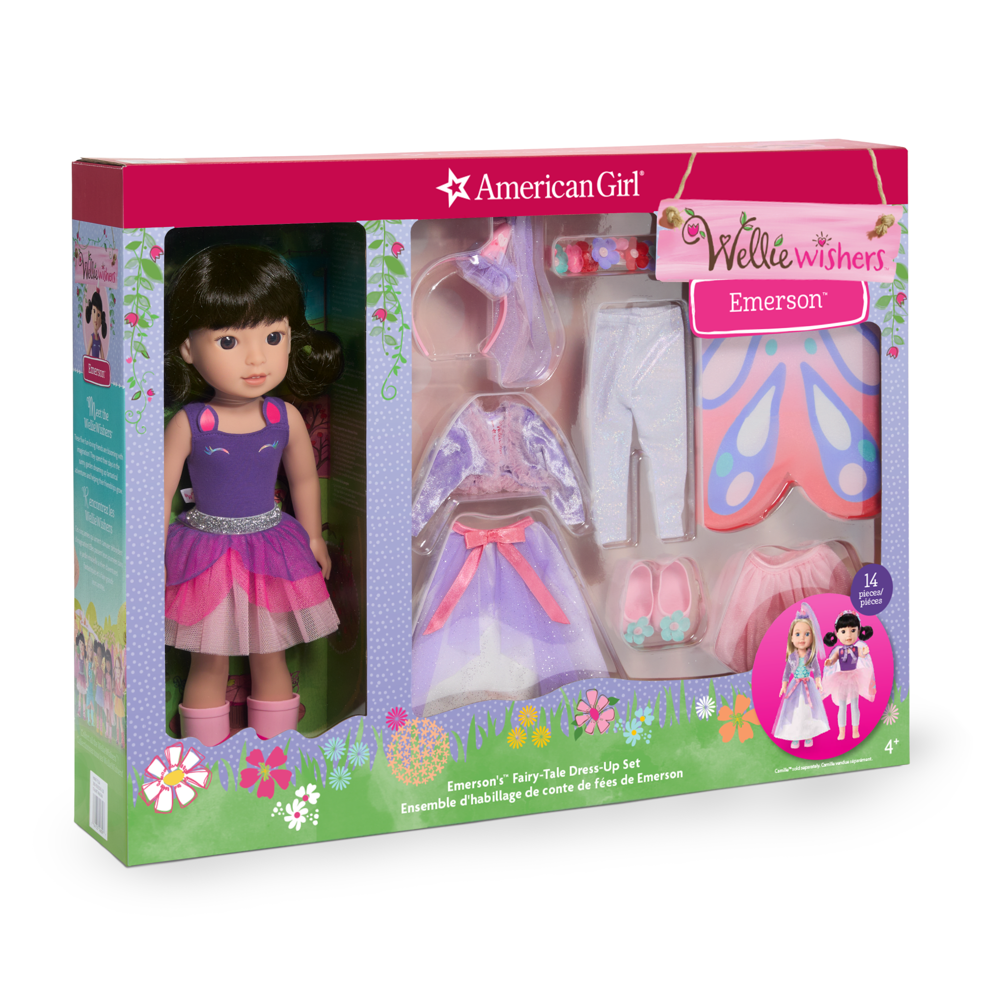 WellieWishers Emerson Fairy-Tale Dress-Up Doll Set with Accessories