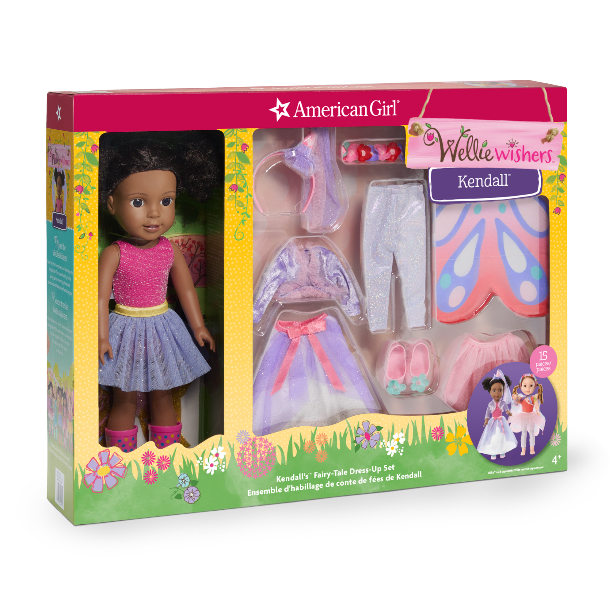WellieWishers Kendall Fairy-Tale Dress-Up Doll Set