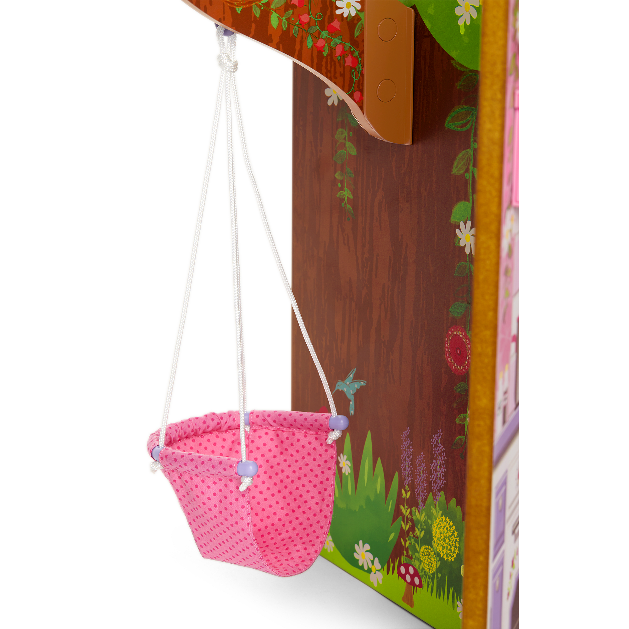 WellieWishers Treehouse Dollhouse Castle with Swing & Accessories