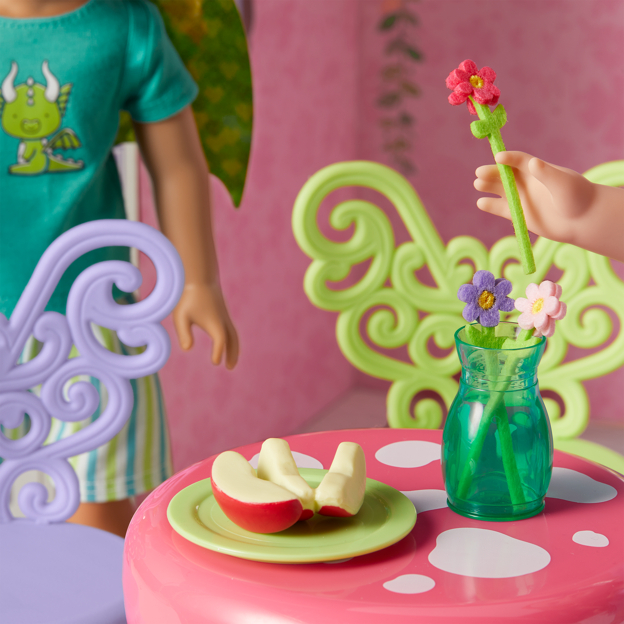 WellieWishers Treehouse Dollhouse Castle with Swing & Accessories