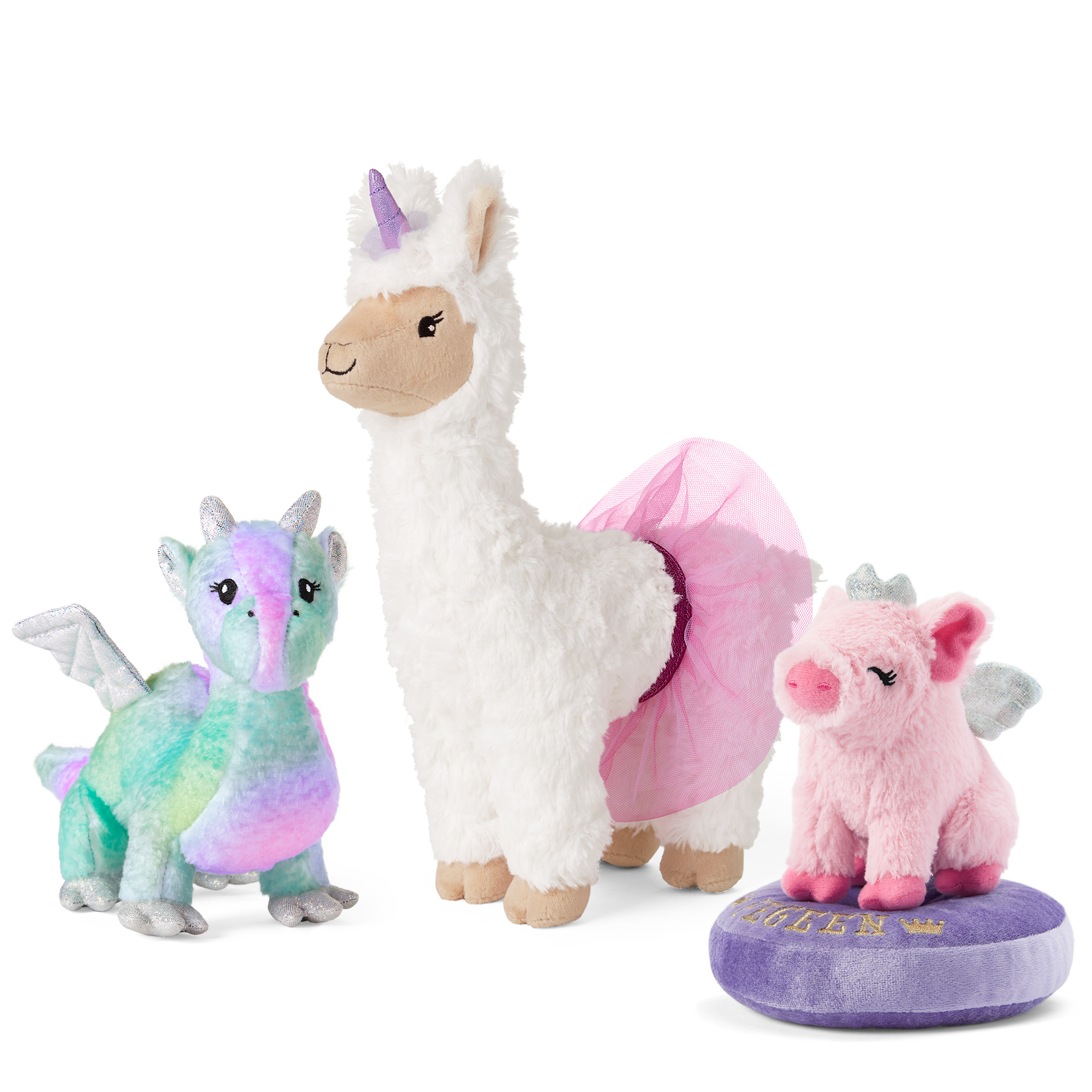 WellieWishers Fairy Tale Friends Plush Doll Bundle for Kids